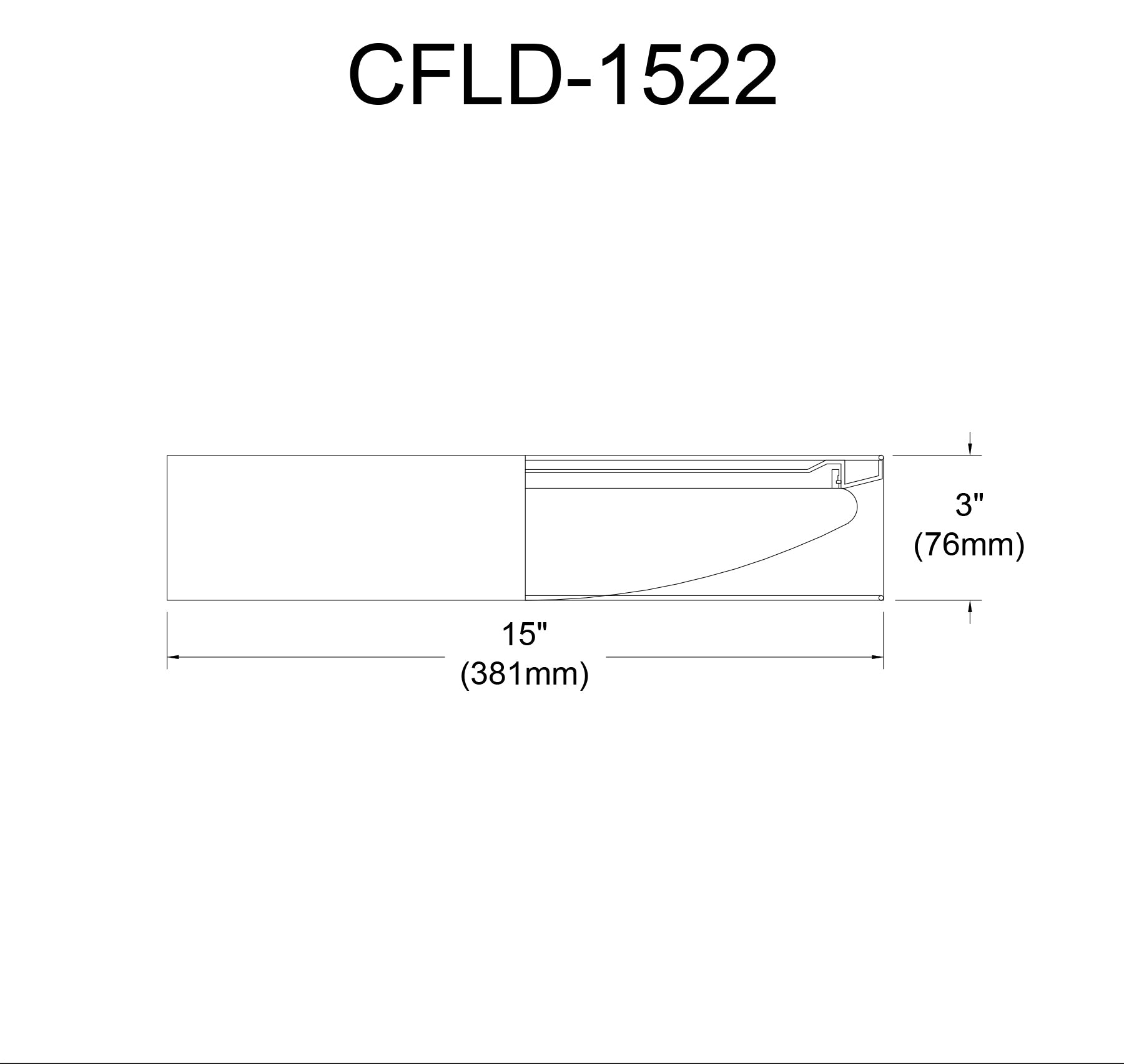 Plafonnier | CFLD — 15 po
