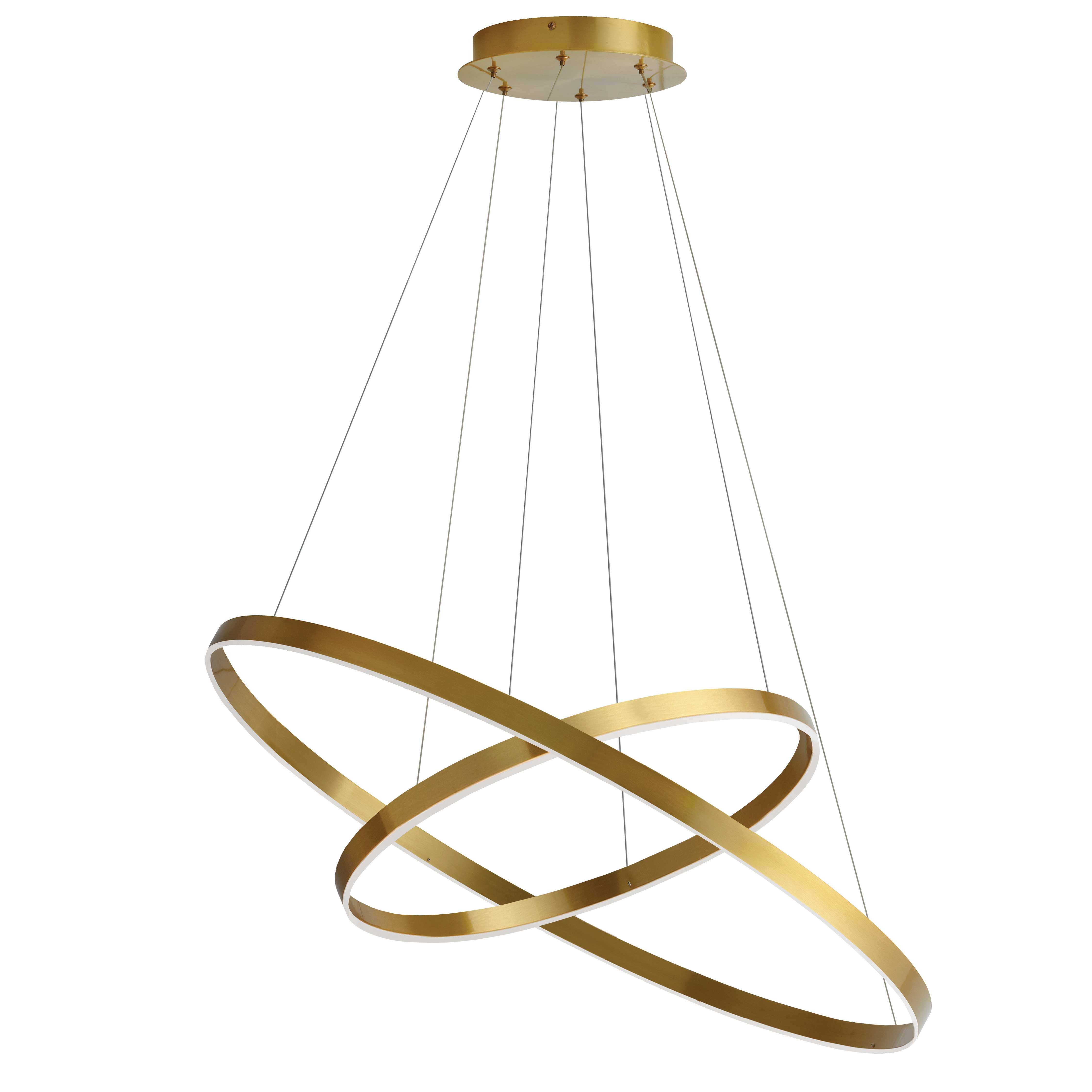 Luminaire suspendu Laiton vieilli | CIRCULO