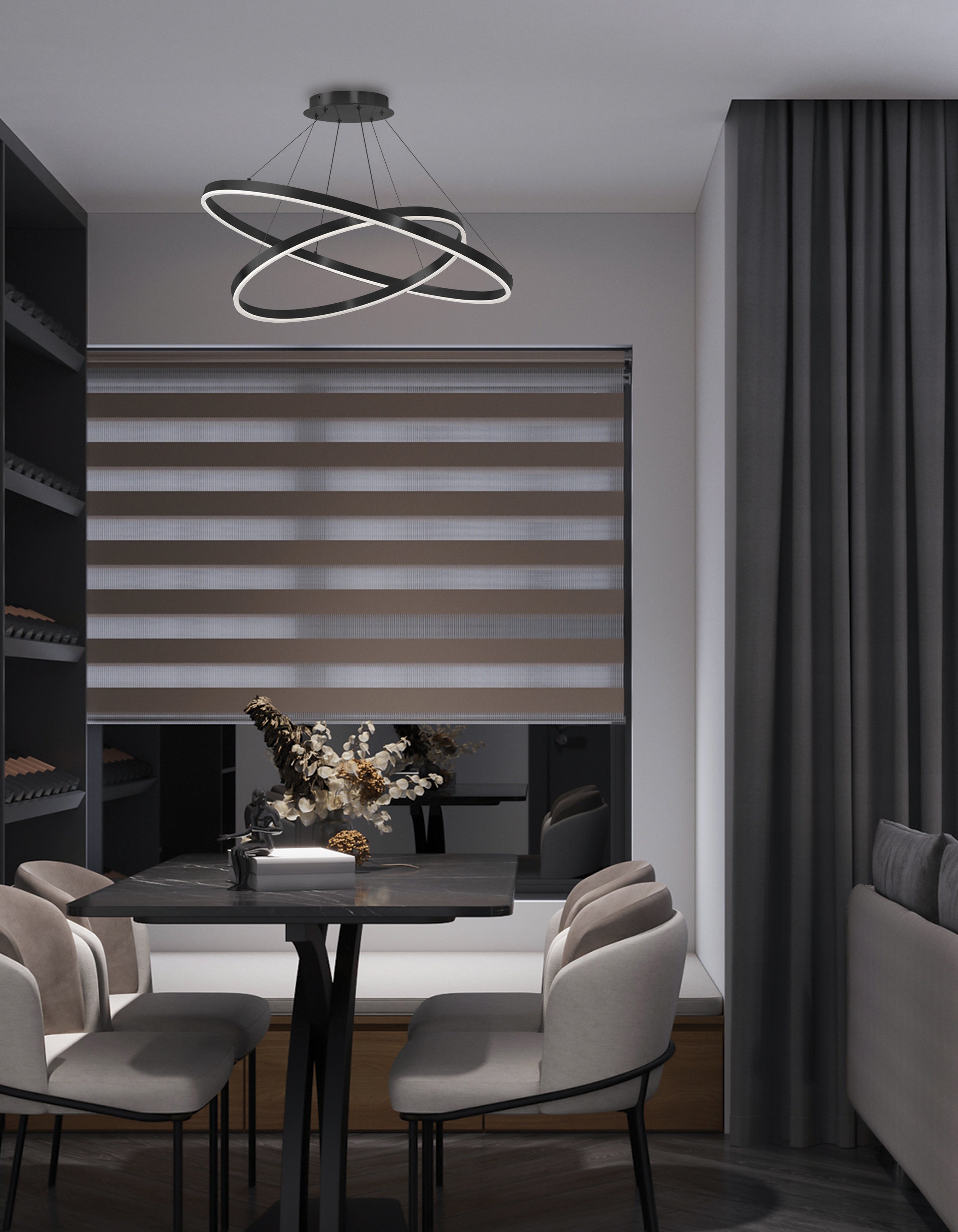 Luminaire suspendu | CIRCULO — 32 po × 2 po (CIR-3397C-5CCT)