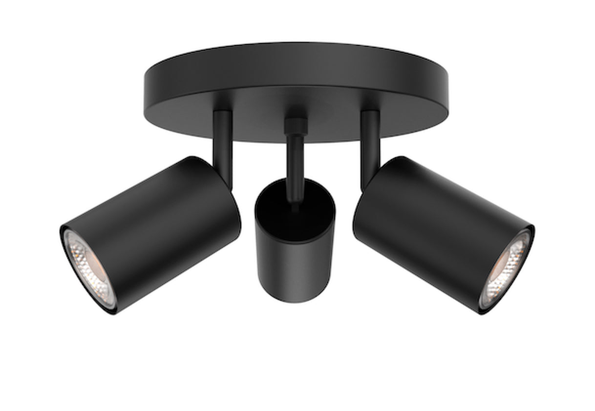Projecteur triple Noir |