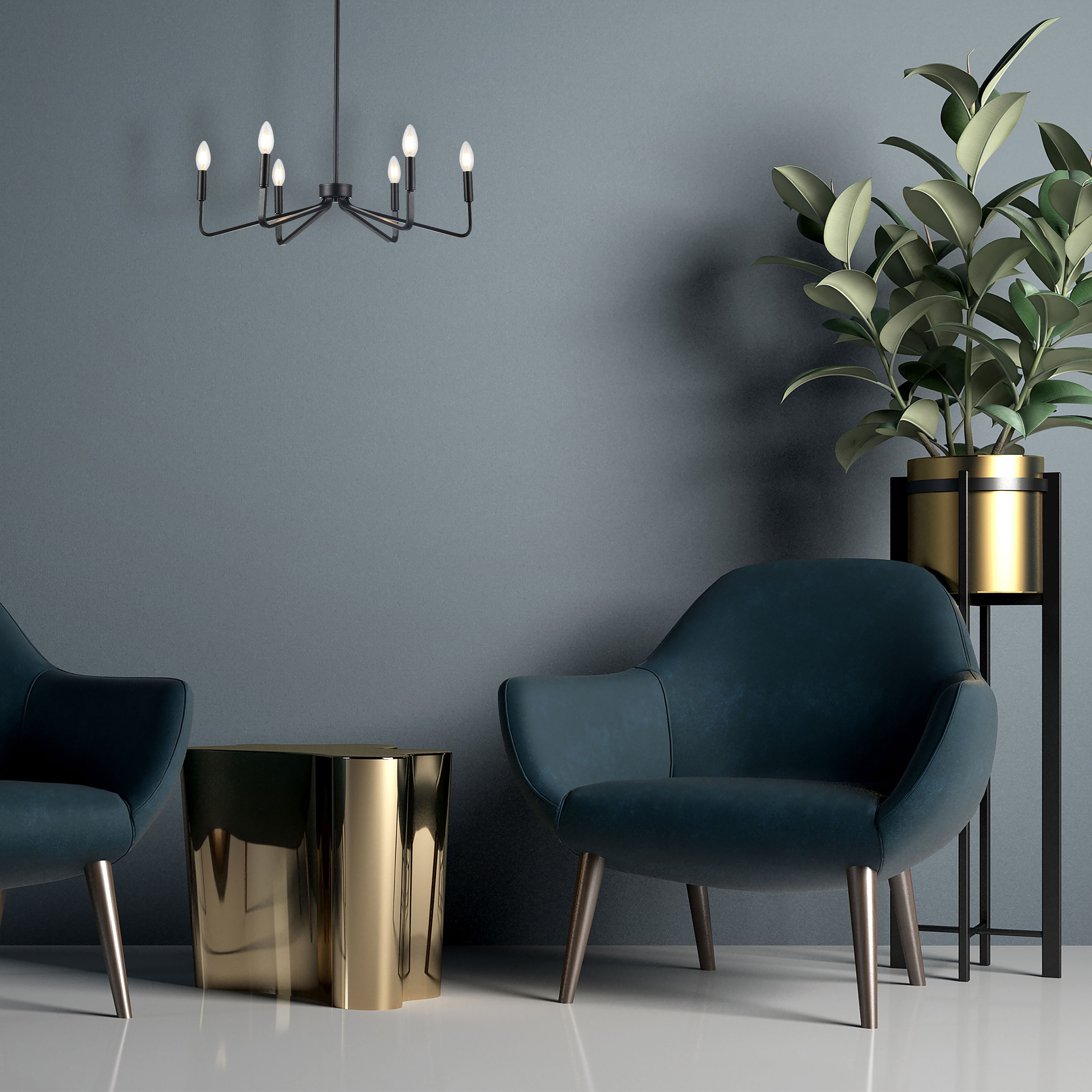 Luminaire suspendu Laiton vieilli | CLAYTON
