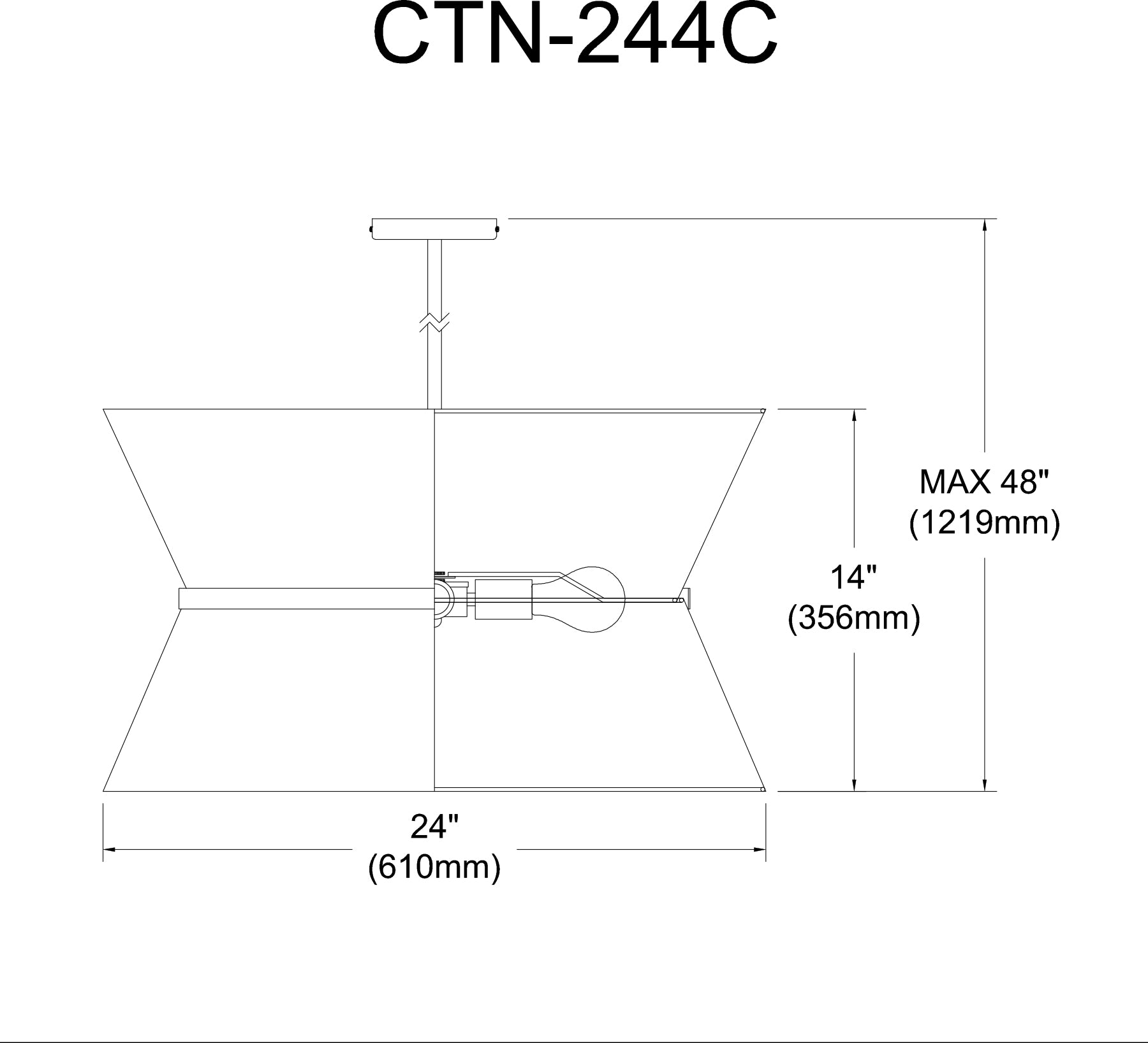Luminaire suspendu Blanc | CATERINE