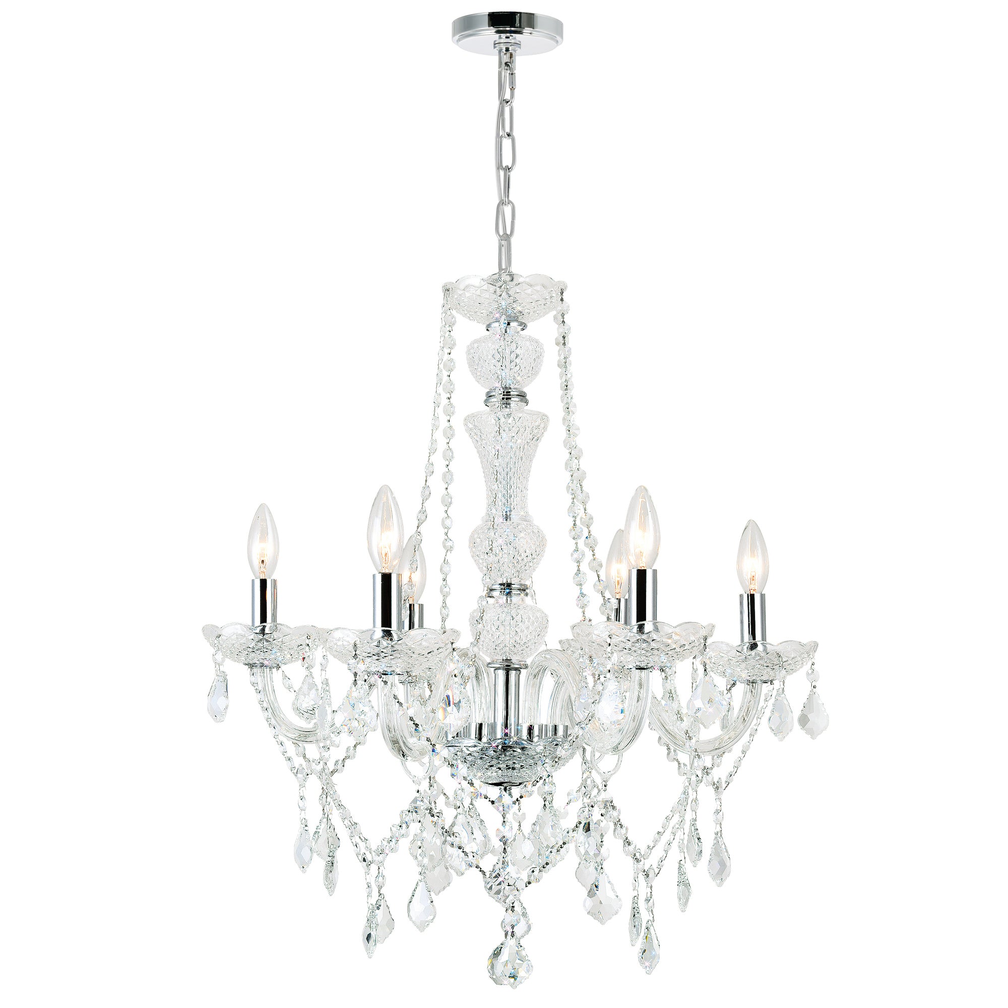 Lustres Chrome - Princeton | 8023P24C-6
