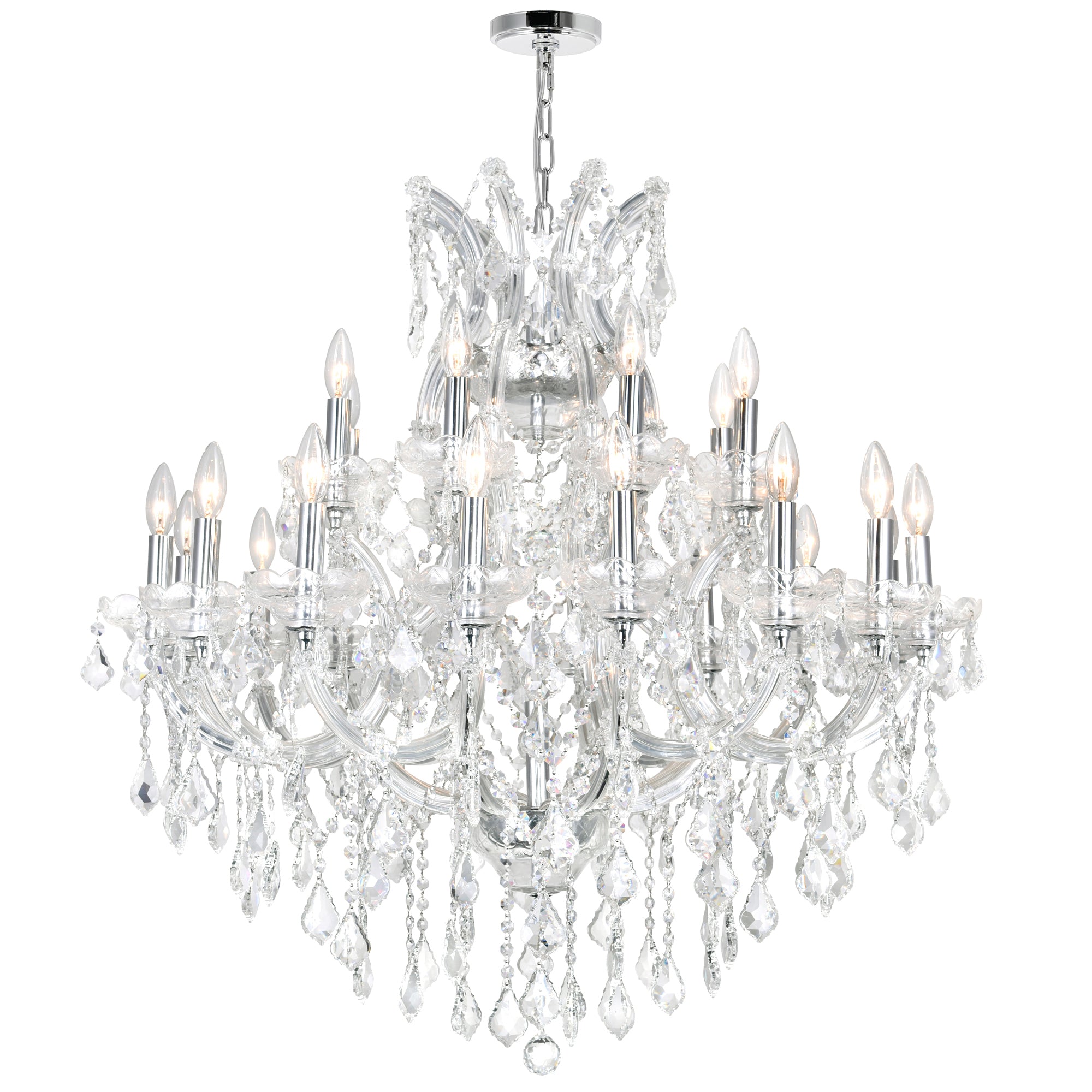 Lustres Chrome - Maria Theresa | 8318P36C-25 (Clear)