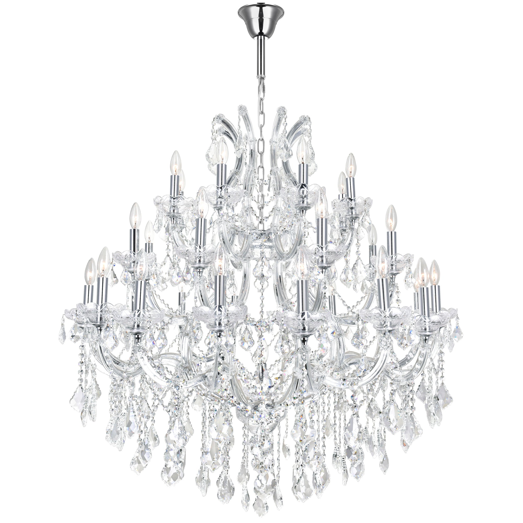 Lustres Chrome - Maria Theresa | 8318P42C-33 (Clear)