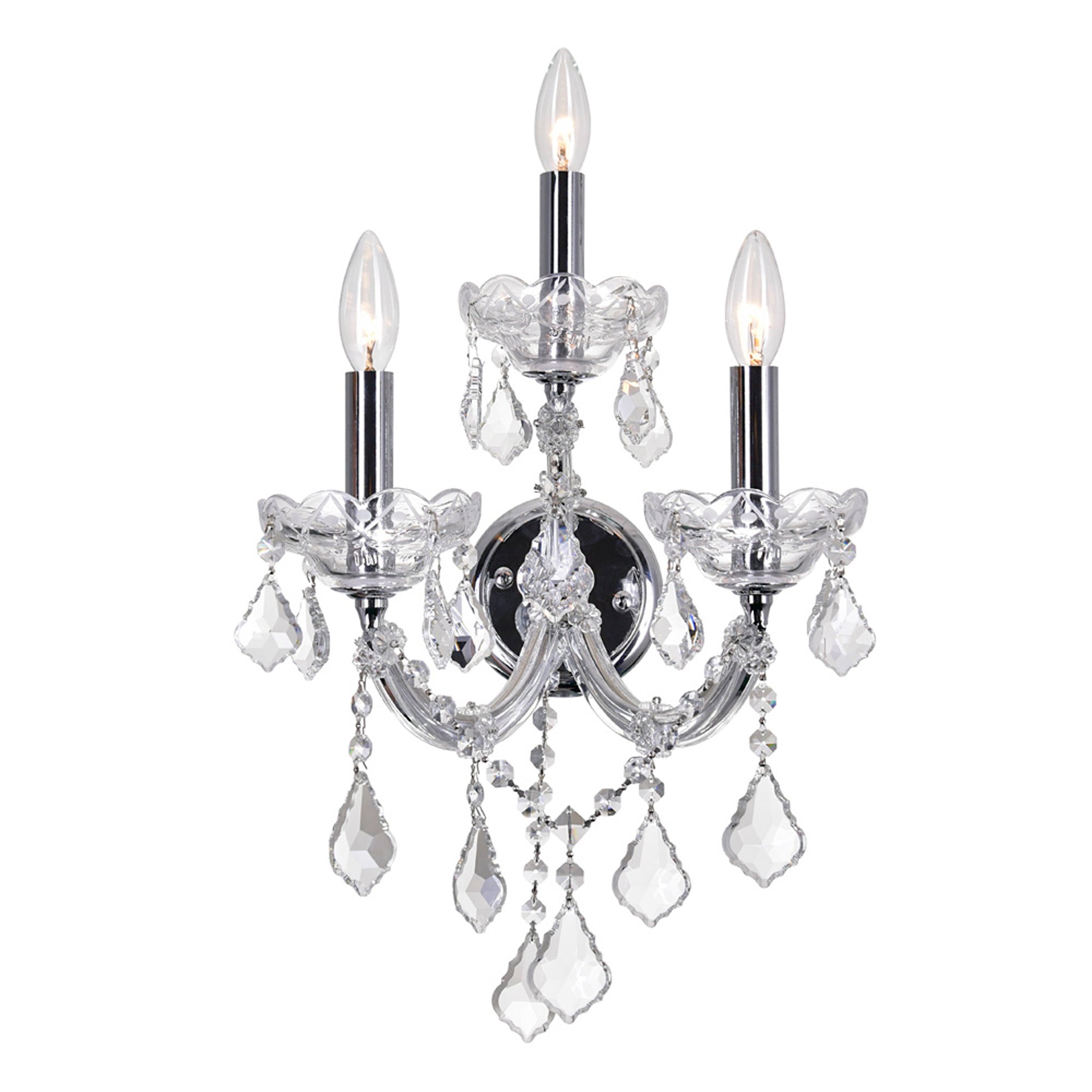 Applique murale Chrome - Maria Theresa | 8318W12C-3 (Clear)