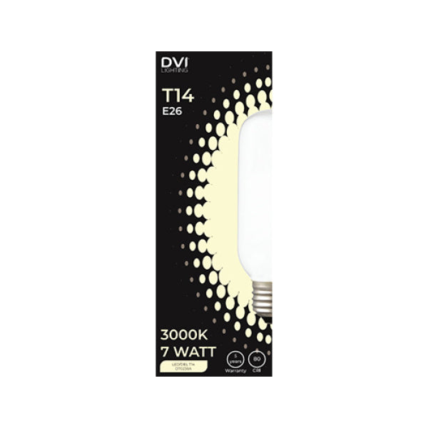 Ampoule DEL T14, 7 W, 4000 K, culot E26 (blanc)