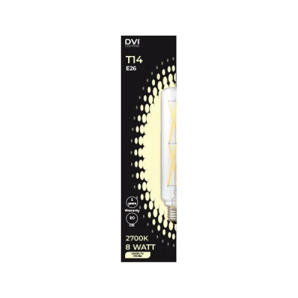 Ampoule DEL T14, 8 W, 4000 K, culot E26