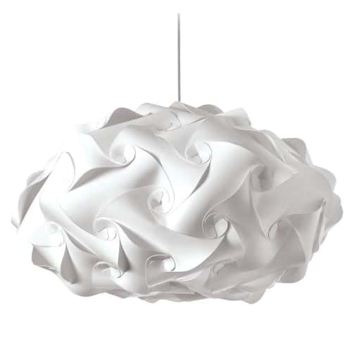 Luminaire suspendu Blanc | GLOBUS — 25 po