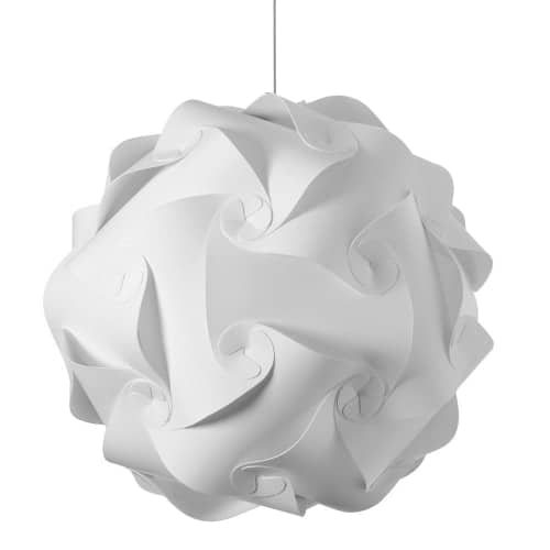 Luminaire suspendu Blanc | GLOBUS — 26 po
