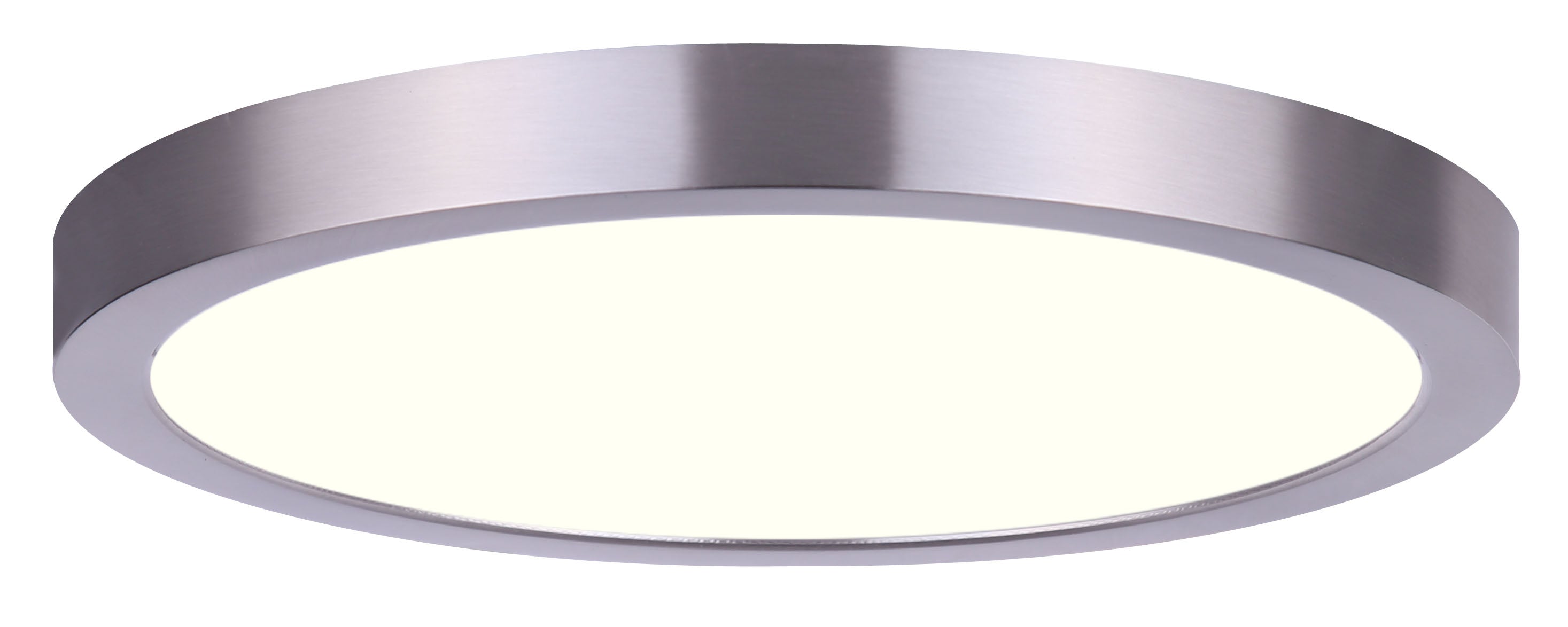 LED ROUND DISK Plafonnier Nickel - DL-5F-10S-BN-C | CANARM