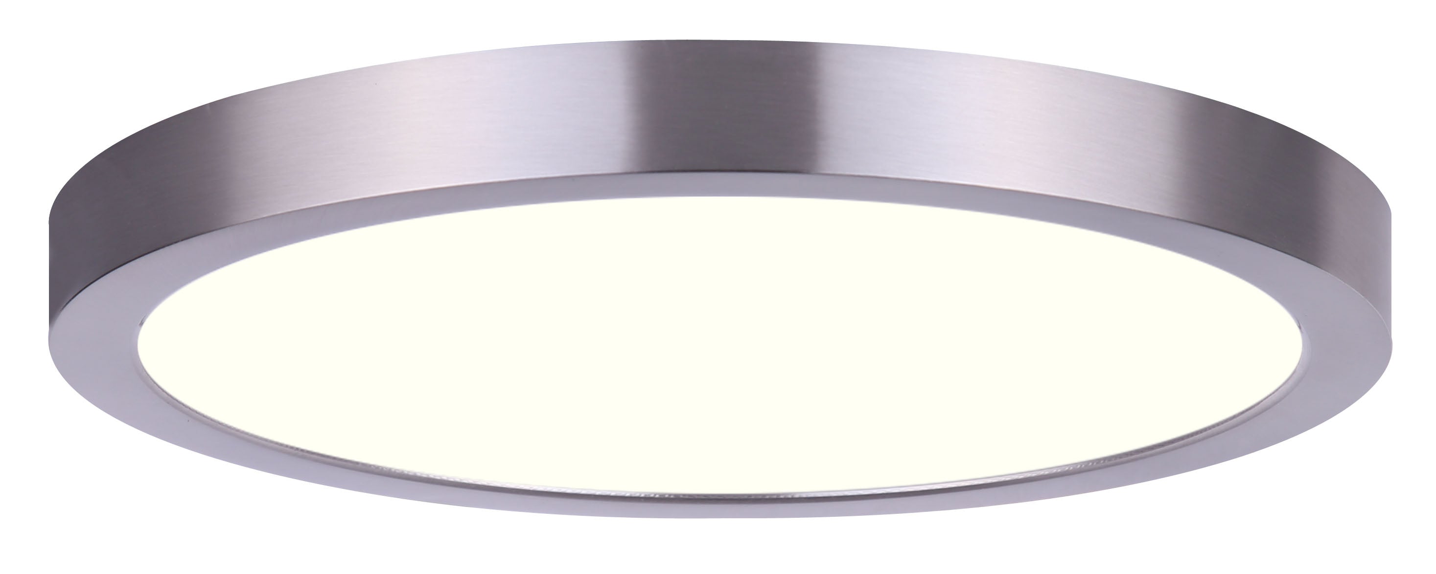 LED-ROUND-DISK Plafonnier Nickel - DL-7F-15S-BN-C | CANARM