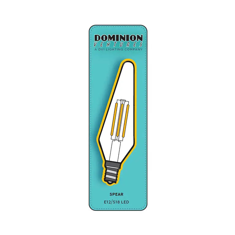 Ampoule DEL S18, 4 W, 5000 K, culot E12 (ambré)