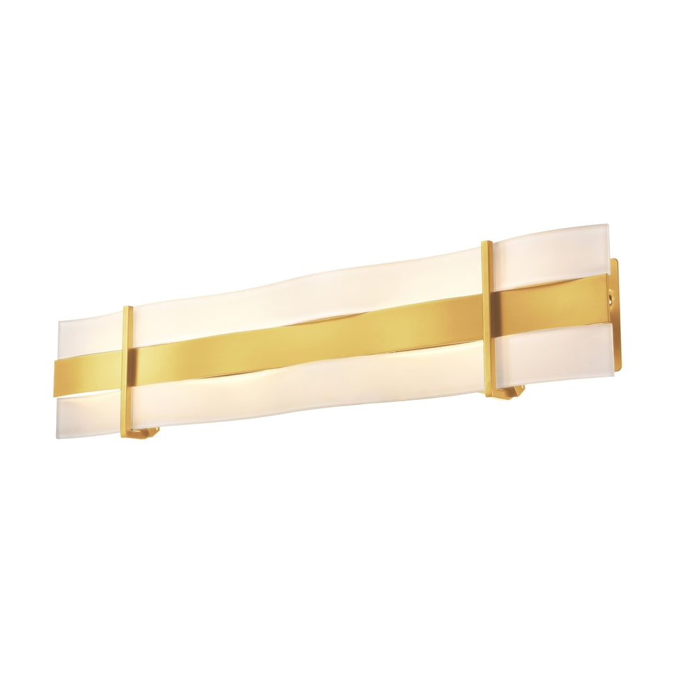 TIDES CCT Bathroom wall sconce Gold, White INTEGRATED LED - DVP15794VBR-SSW | DVI