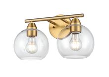 ROMEDA Bathroom wall sconce Gold - DVP34722BR-CL | DVI