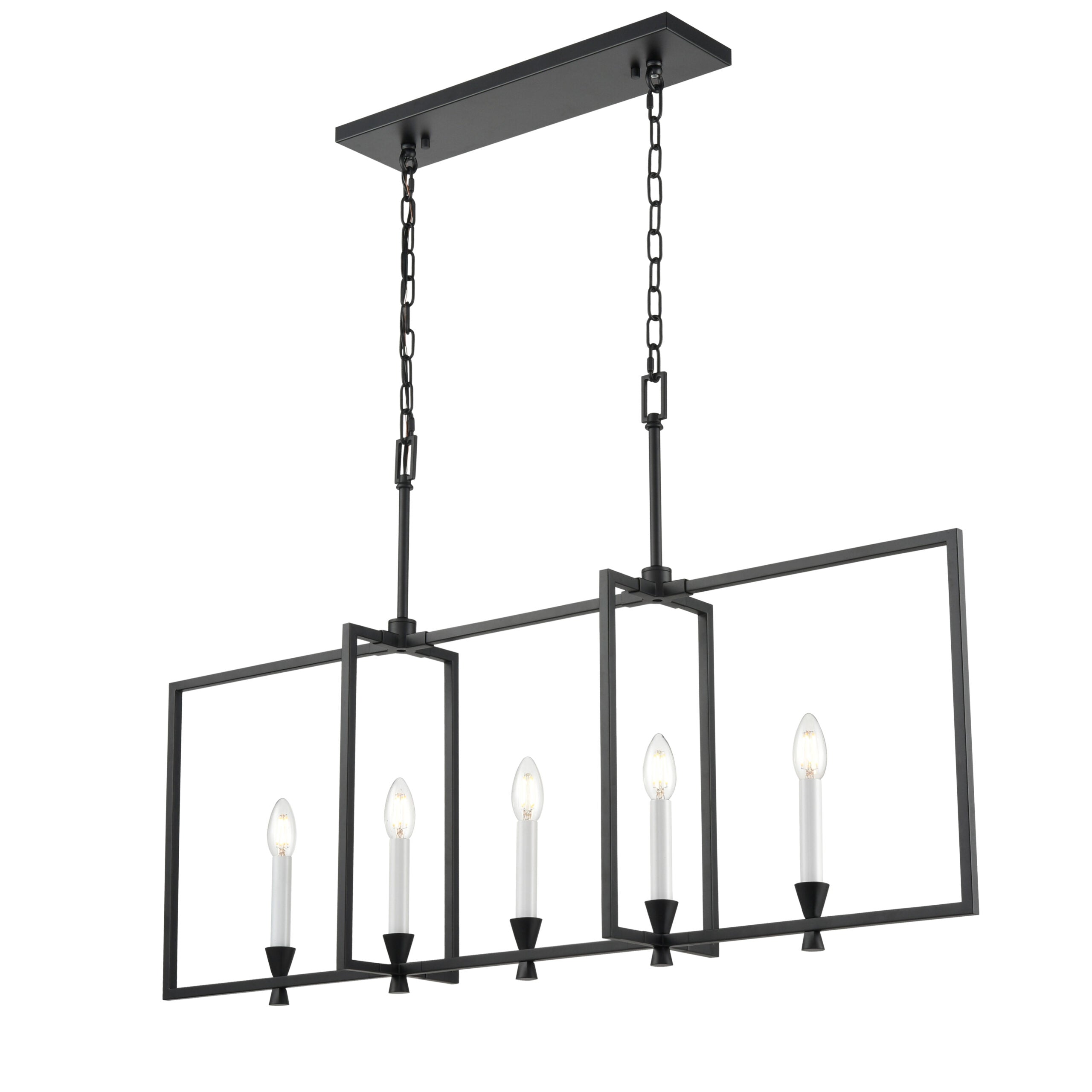 CARRISBROOKE Luminaire suspendu Noir - DVP37102EB | DVI