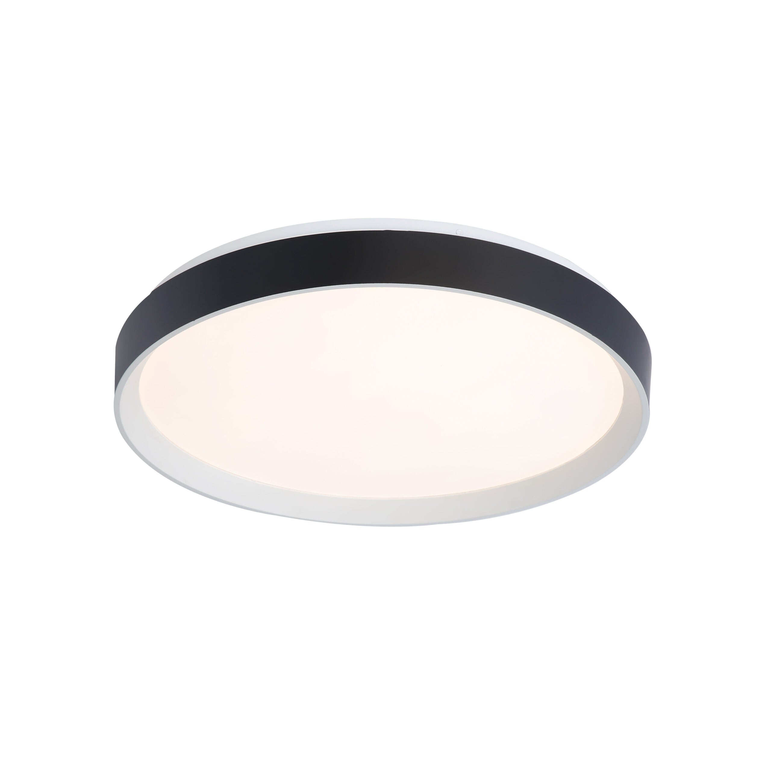 Plafonnier  Blanc mat et noir mat | HUDSON