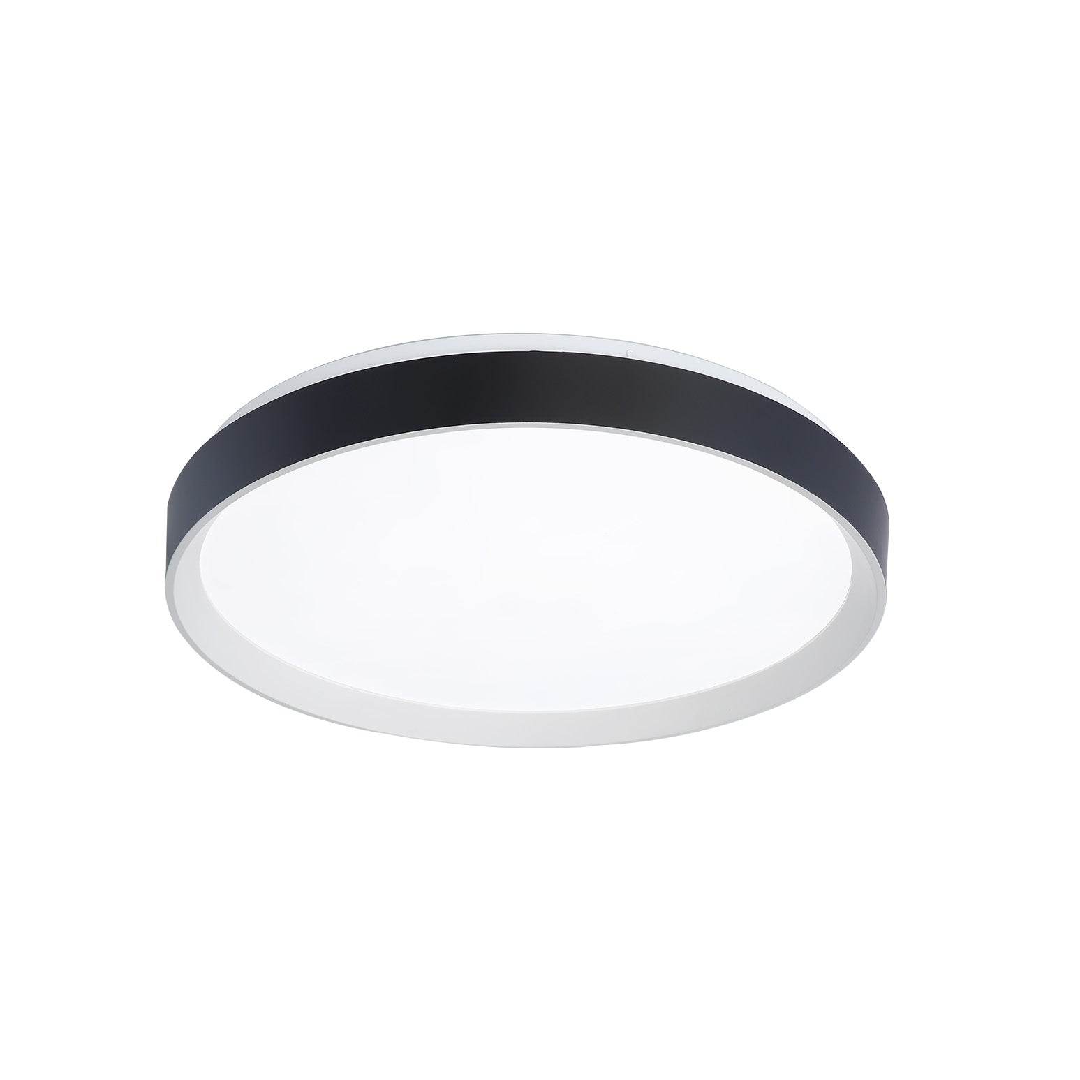 Plafonnier  Blanc mat et noir mat | HUDSON