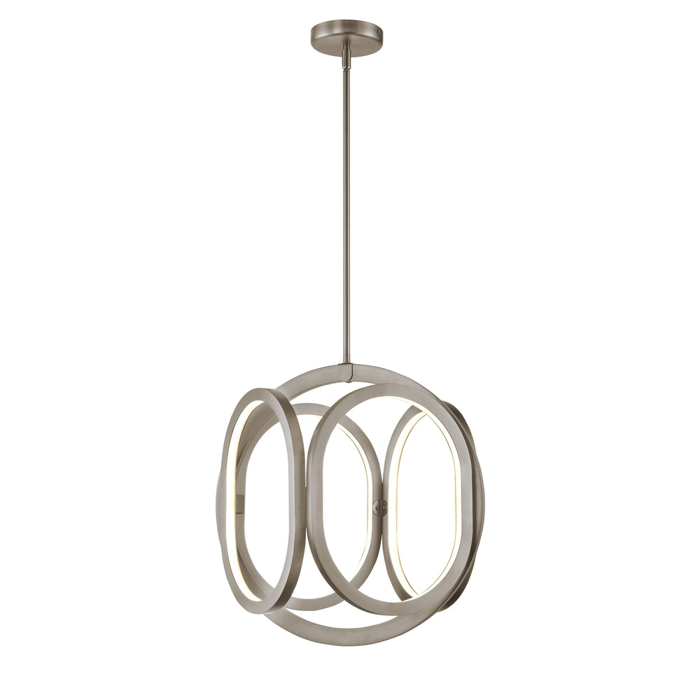 PERIGEE AC LED pendant Nickel INTEGRATED LED - DVP46549BN | DVI