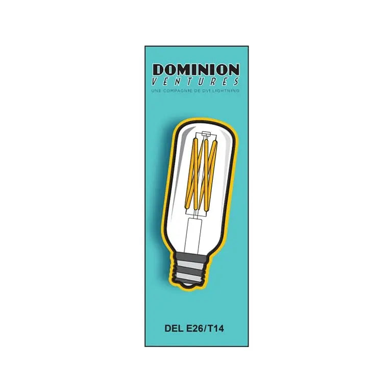 Ampoule DEL T14, 7 W, 2700 K, culot E26