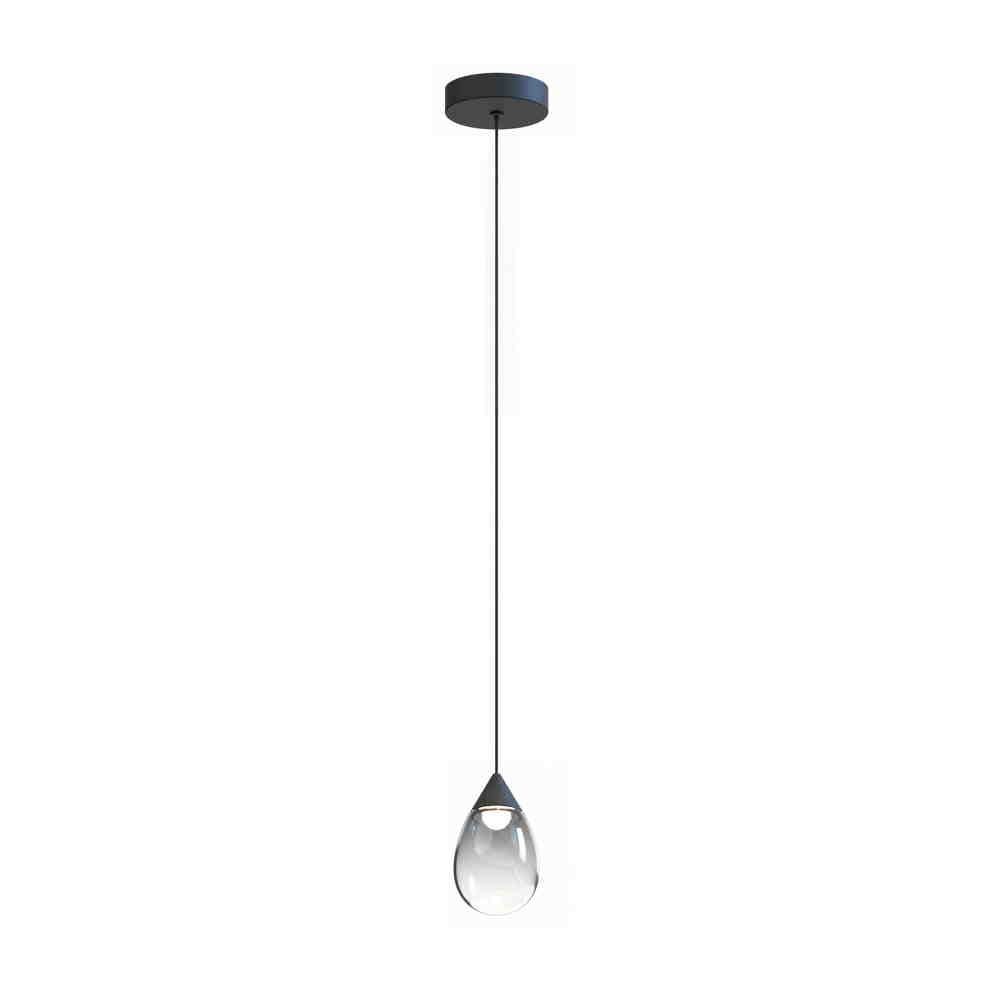 DEWDROP Suspension simple Noir DEL INTÉGRÉ - E21561-142BK | MAXIM/ET2