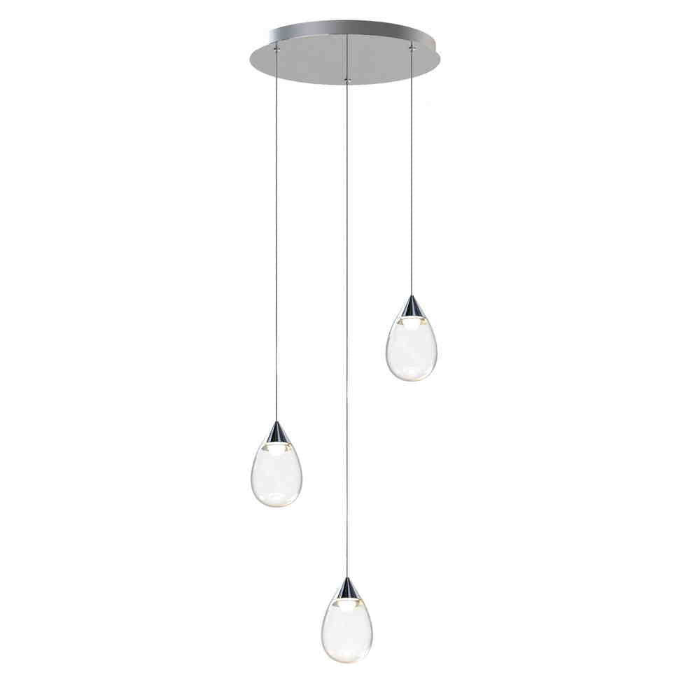 DEWDROP Suspension Chrome DEL INTÉGRÉ - E21563-18PC | MAXIM/ET2