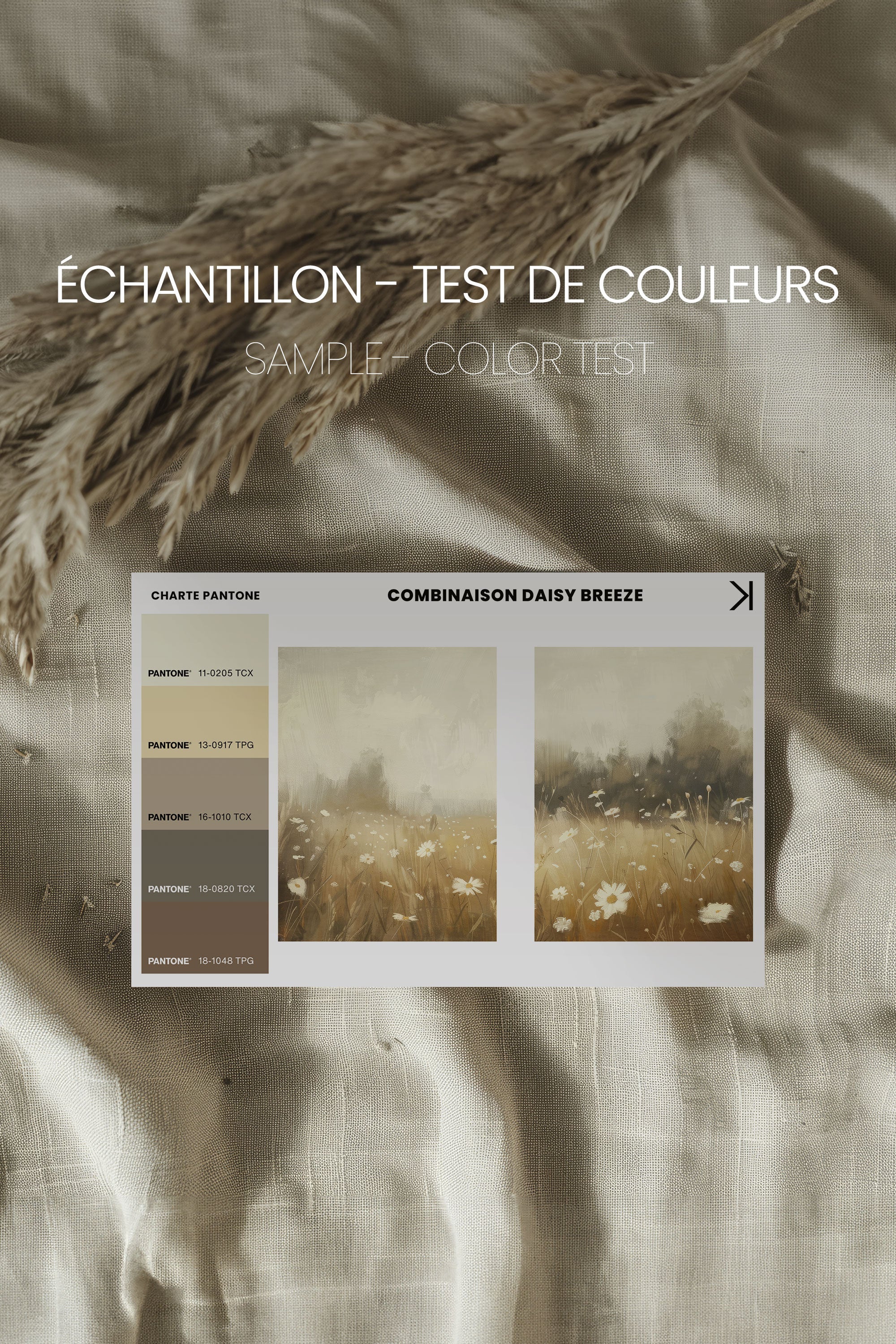 COMBINAISON DAISY BREEZE (2 Oeuvres sur toile étirée)