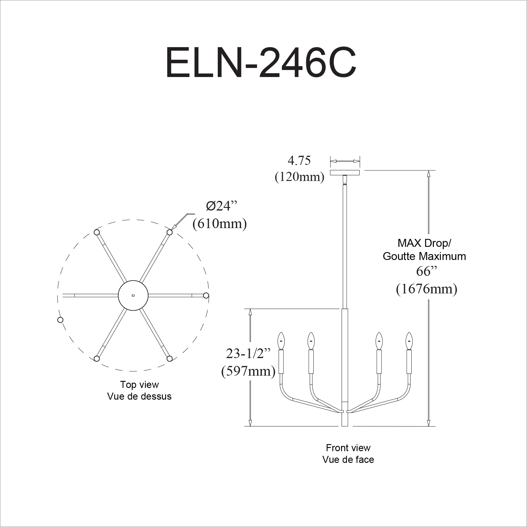 Luminaire suspendu Laiton vieilli | ELEANOR