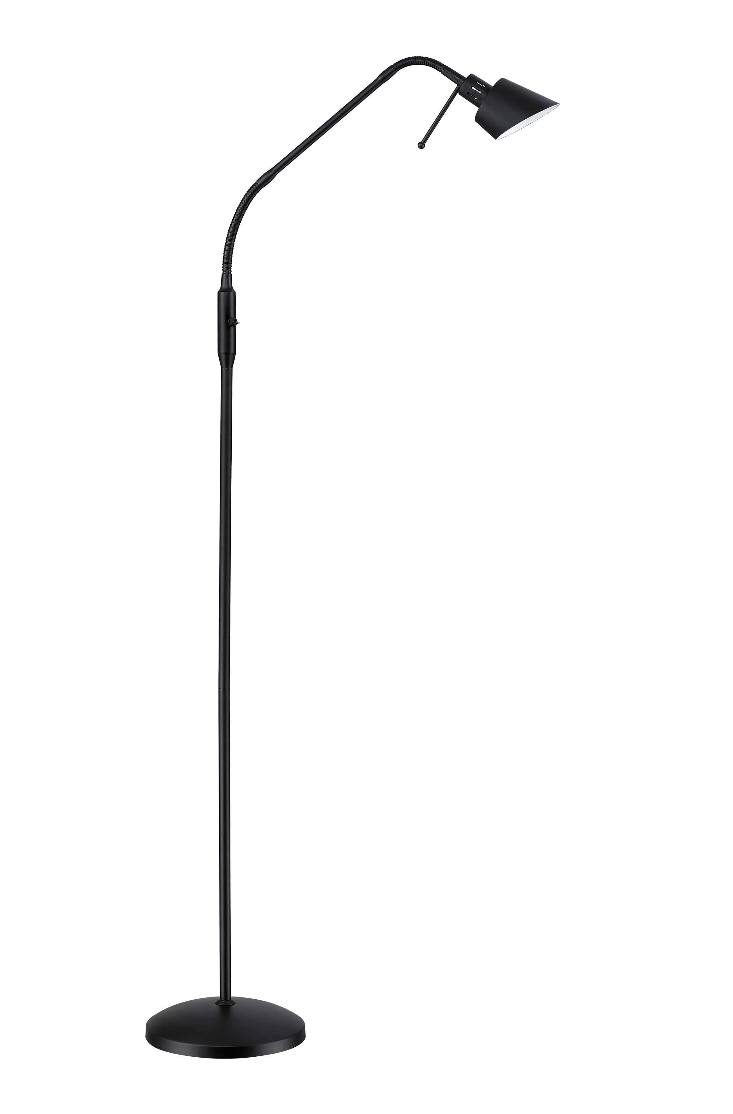 OSLO Lampe sur pied Noir - FL4048-BLK | KENDAL