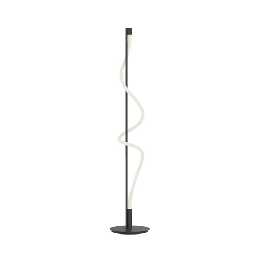 CURSIVE Floor lamp Black INTEGRATED LED - FL95360-BK | KUZCO
