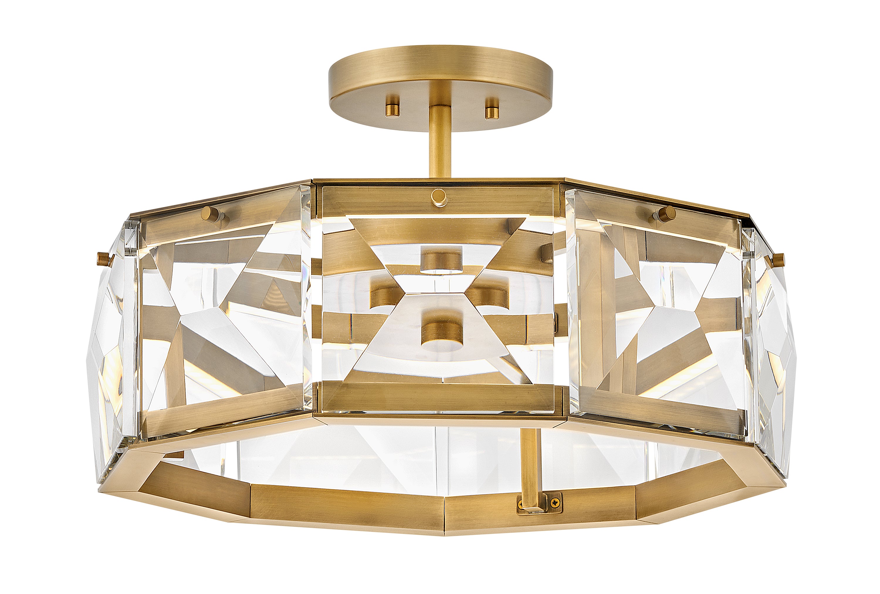 Moyen semi-plafonnier LED convertible