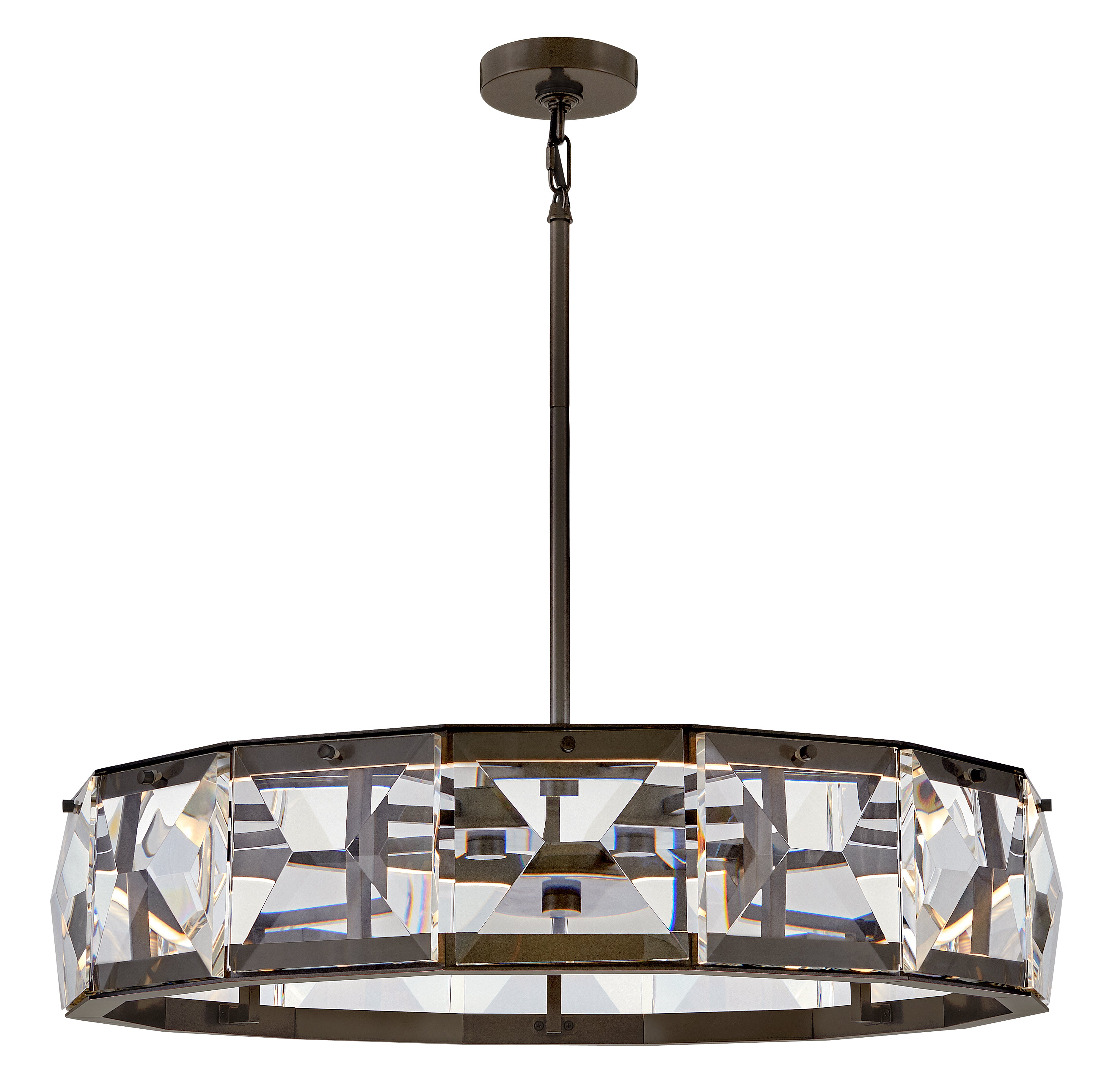 Moyen LED lustre tambourr