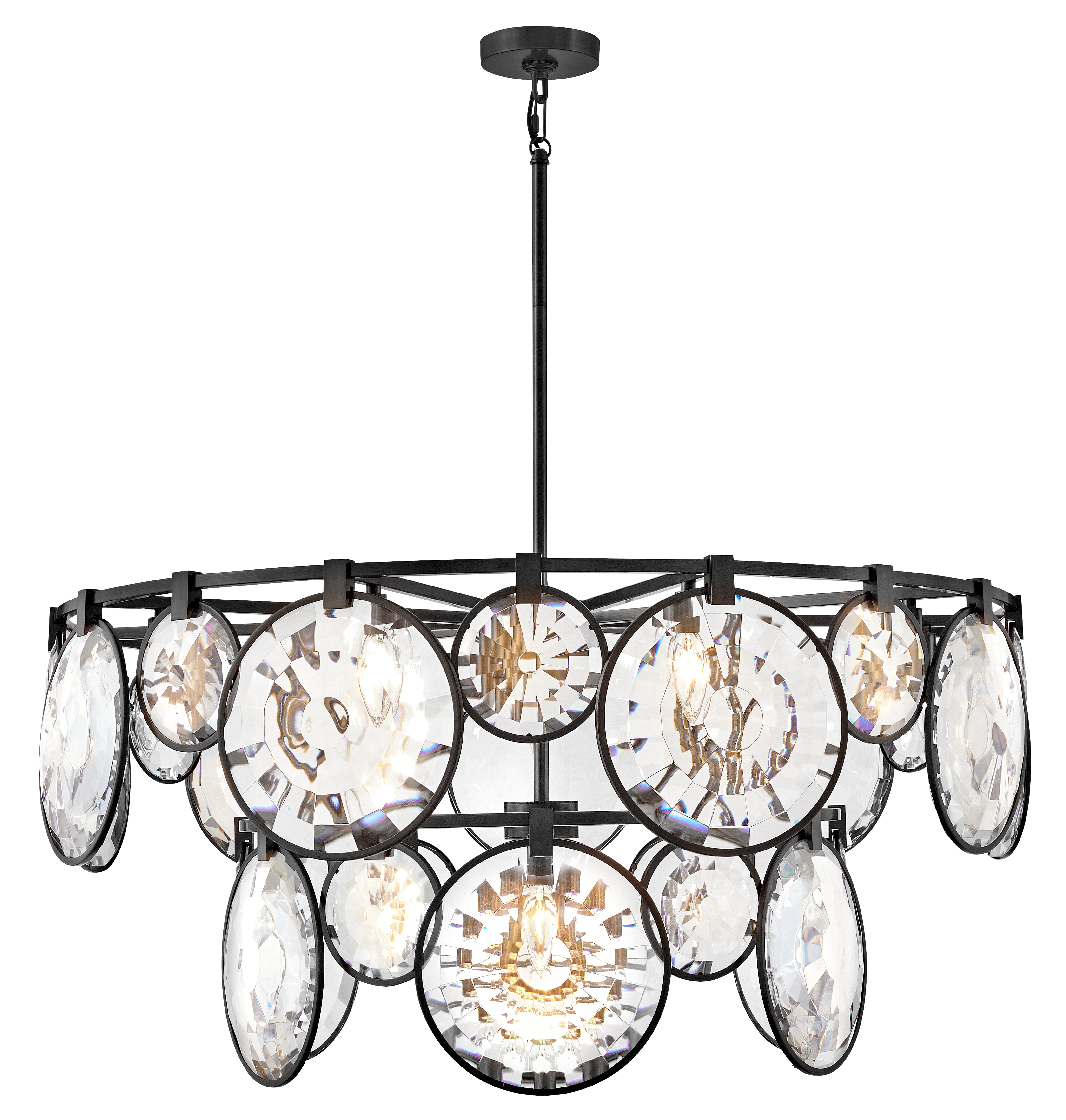 Grand lustre à plusieurs niveaux