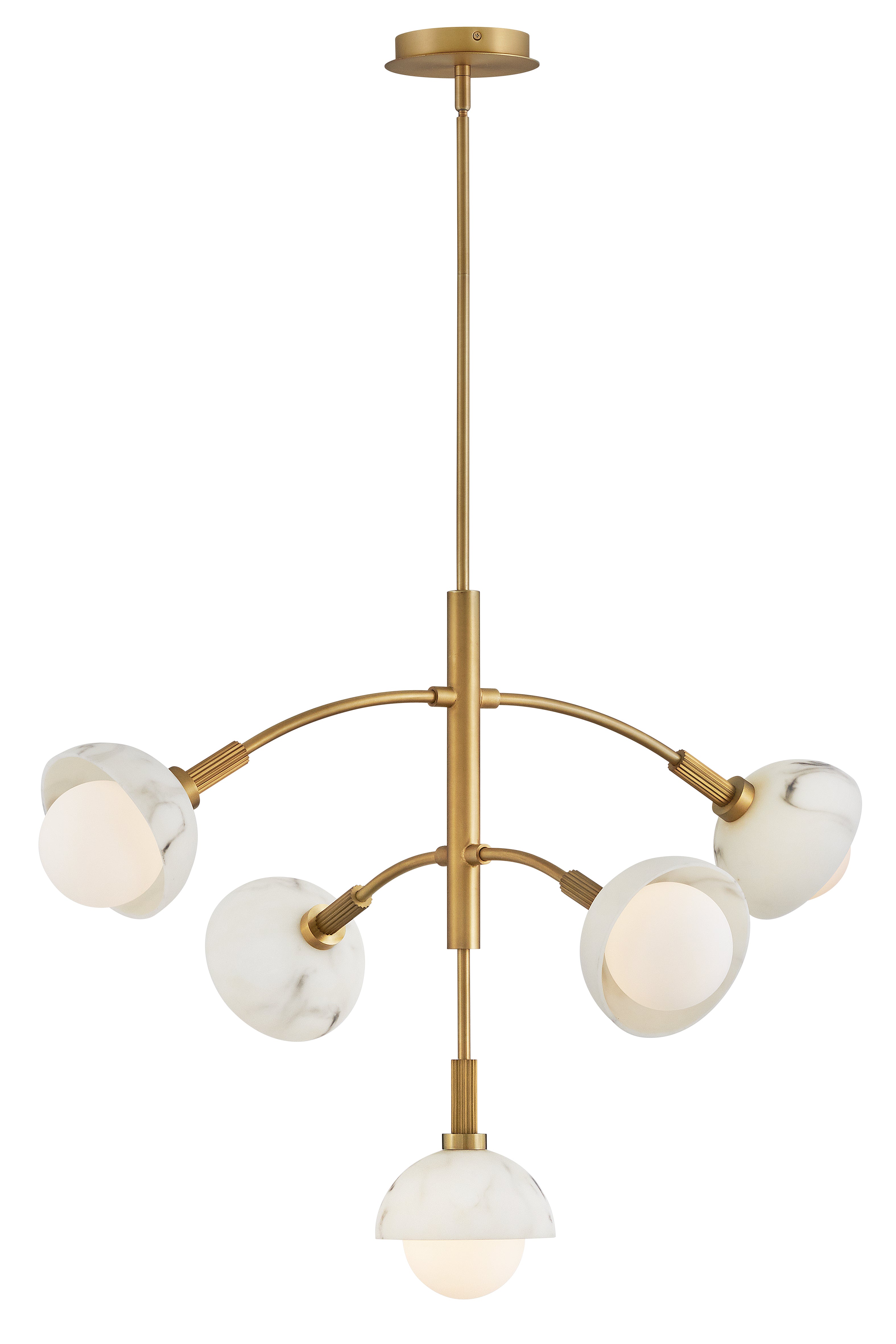Moyen lustre à plusieurs niveaux