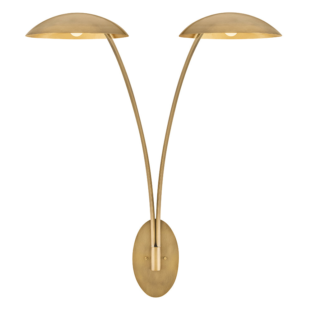 Grande applique à deux lumières