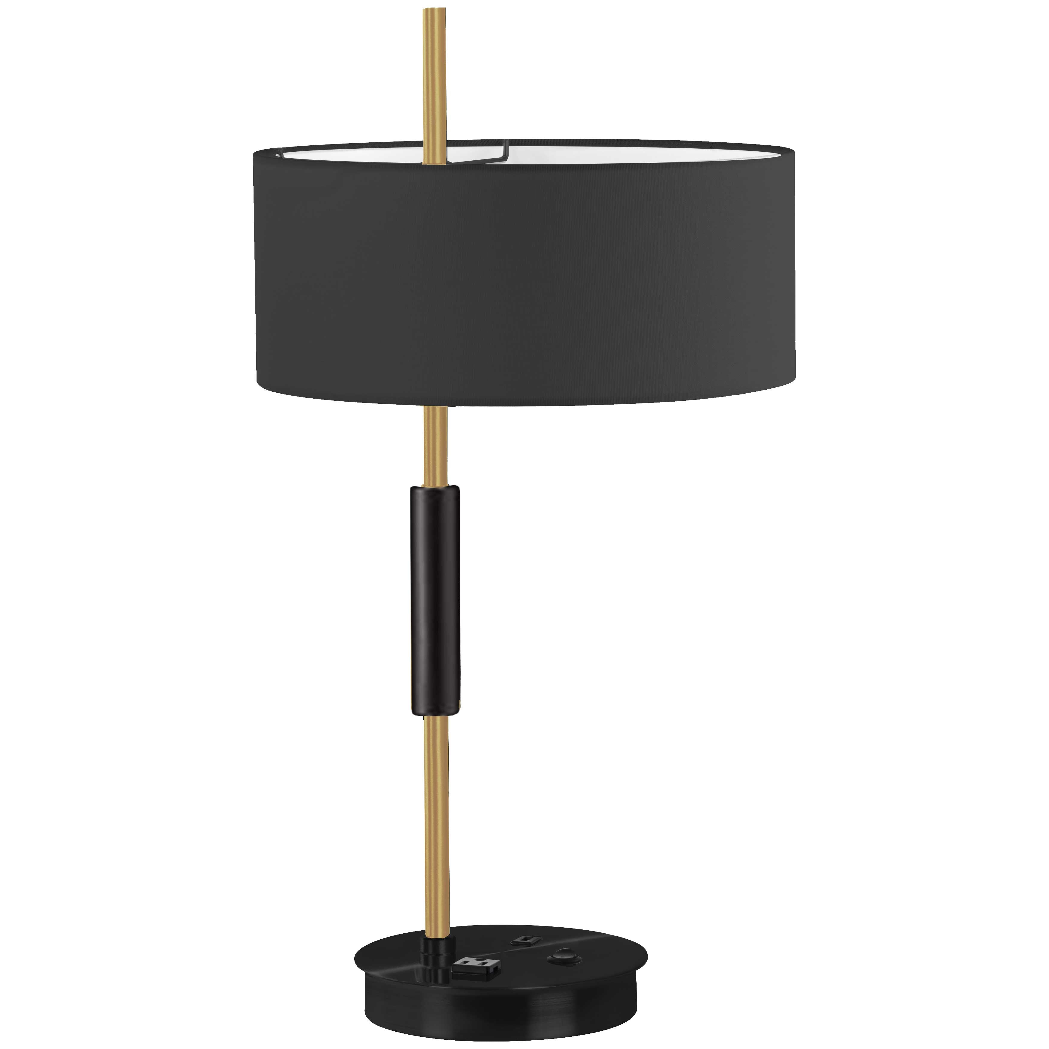 FITZGERALD Lampe sur table Noir, Or - FTG-261T-MB-AGB-BK | DAINOLITE