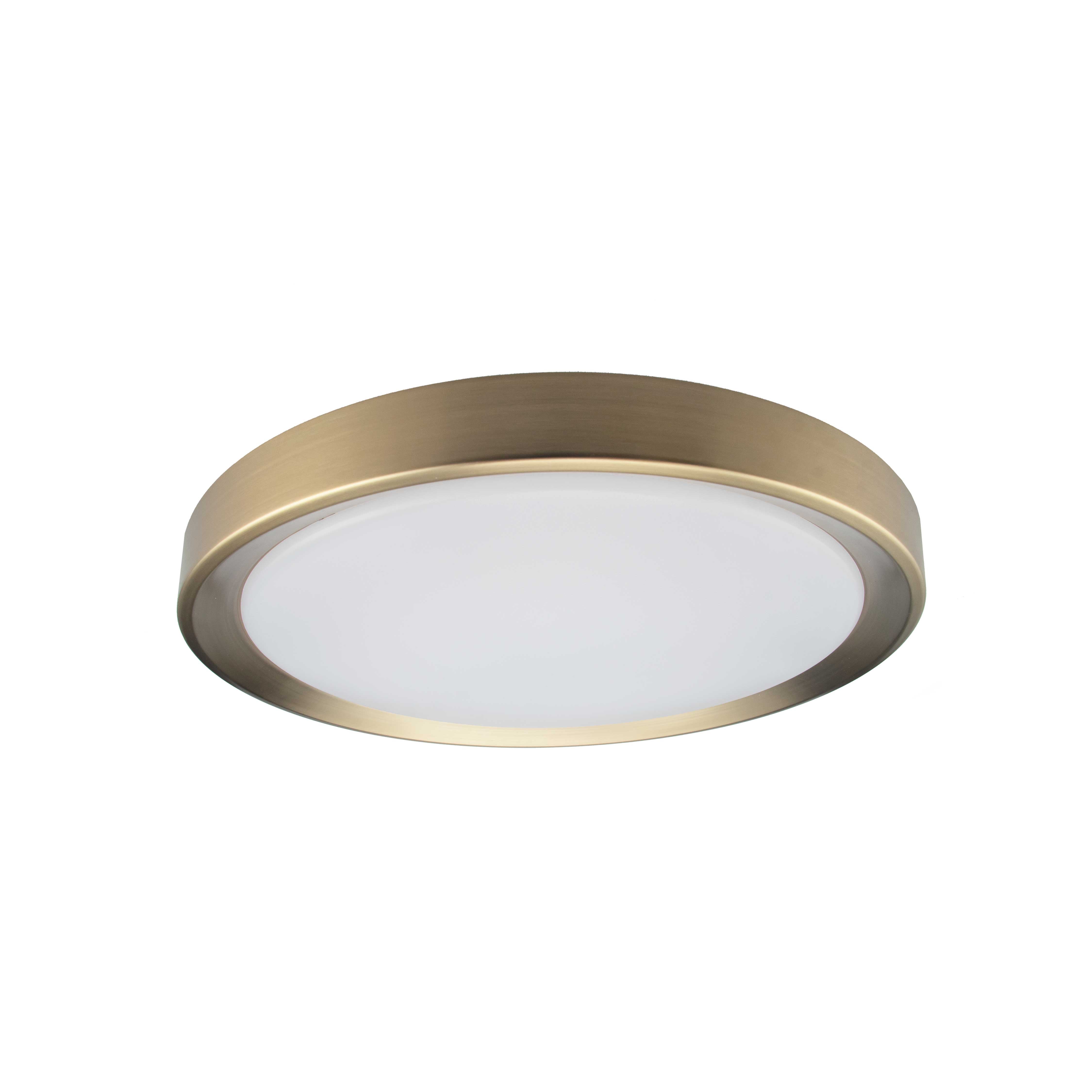 FLYNN Flush mount  Gold INTEGRATED LED - FYN-1224LEDFH-AGB | DAINOLITE