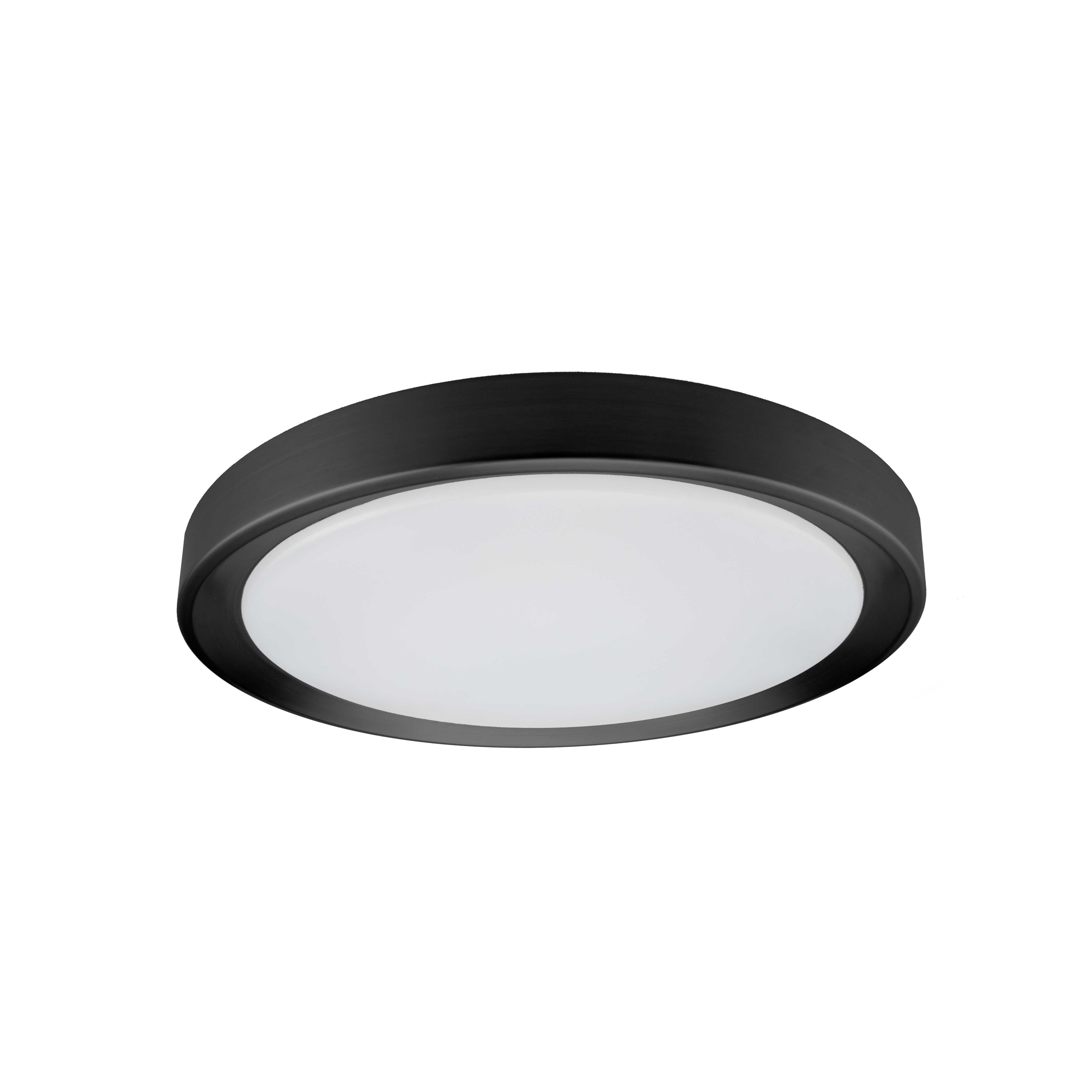 FLYNN Flush mount  Black INTEGRATED LED - FYN-1224LEDFH-SB | DAINOLITE