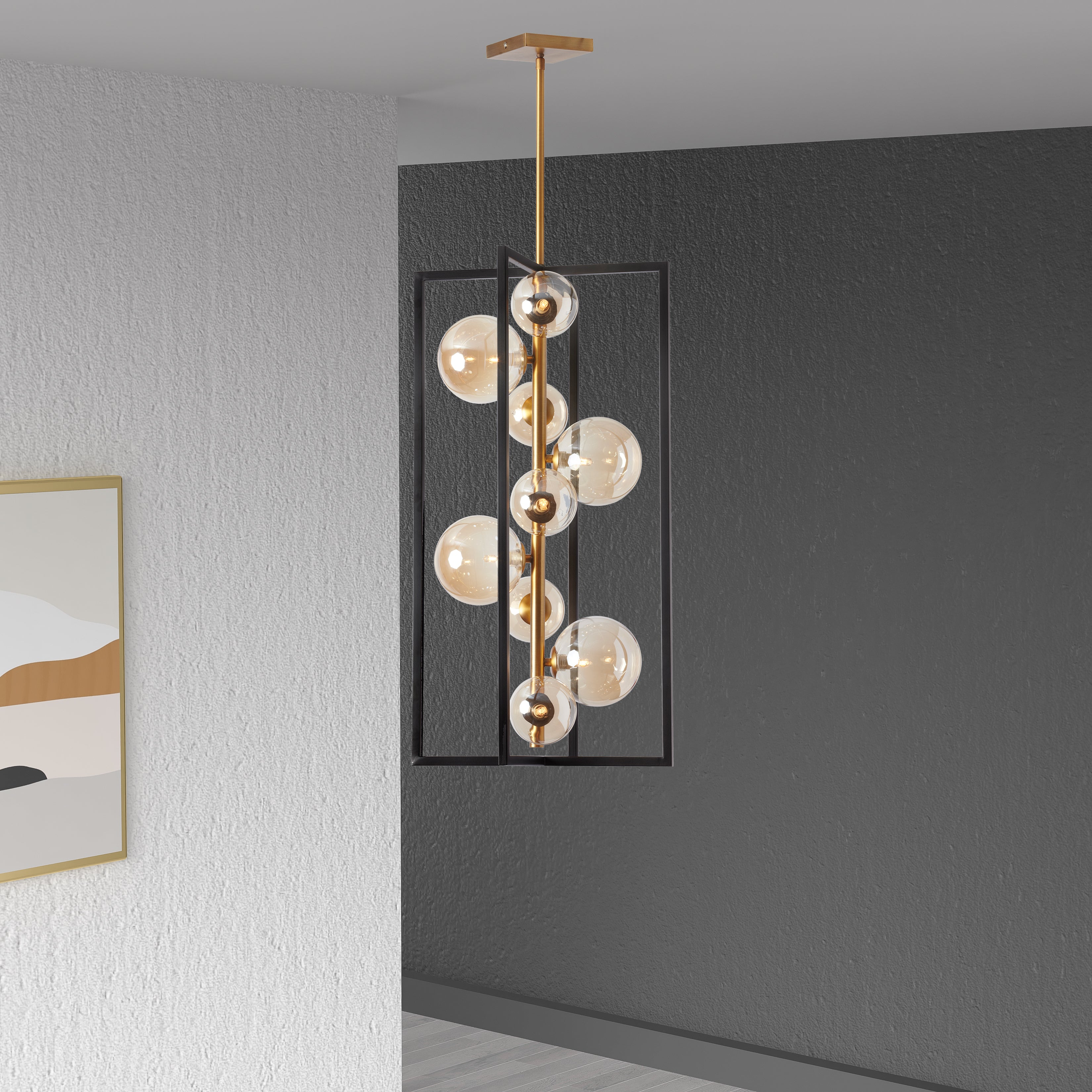 Luminaire suspendu Bronze | GLASGOW — 16 po