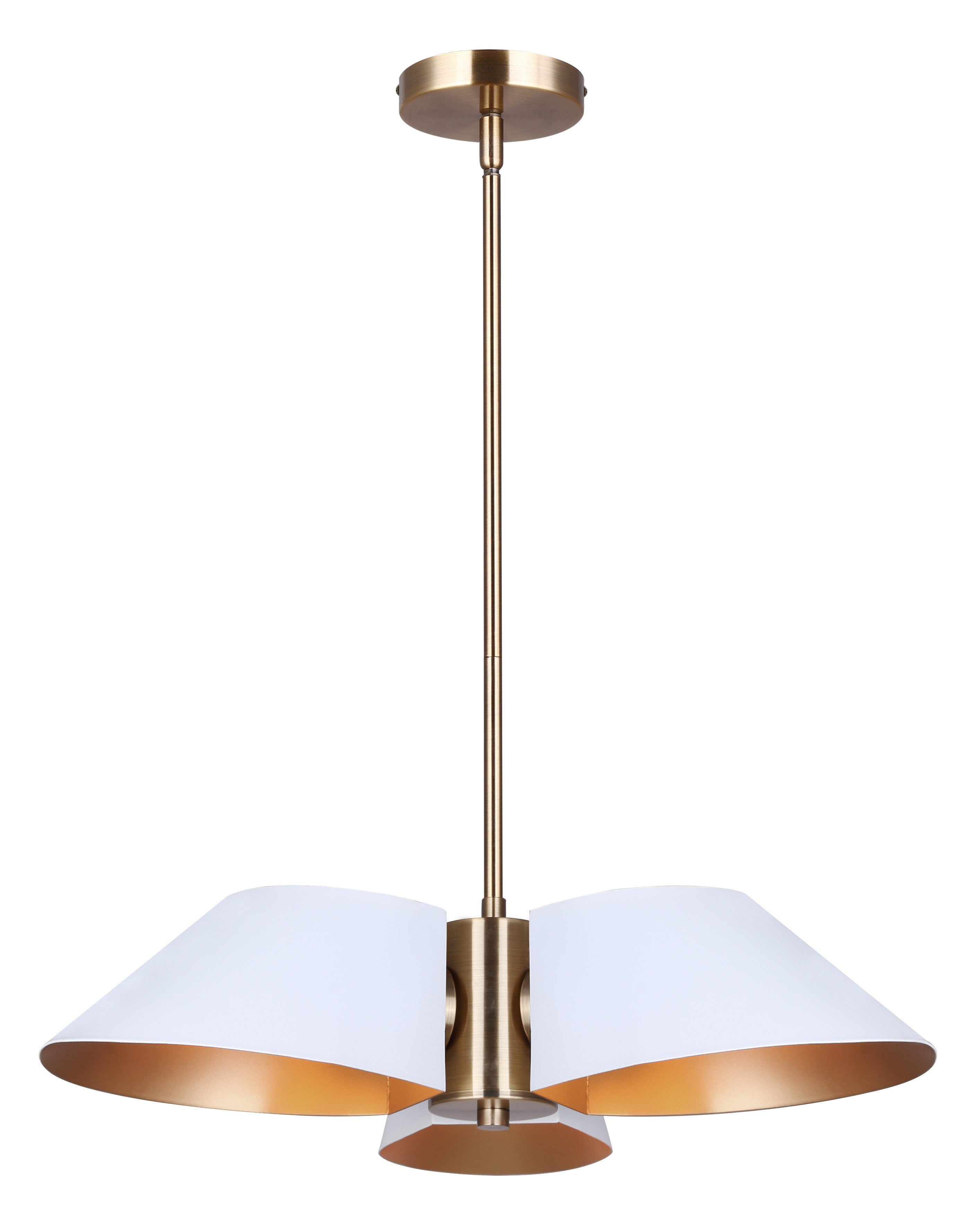 DAXTON Chandelier Blanc, Or - ICH1146A03WHG | CANARM