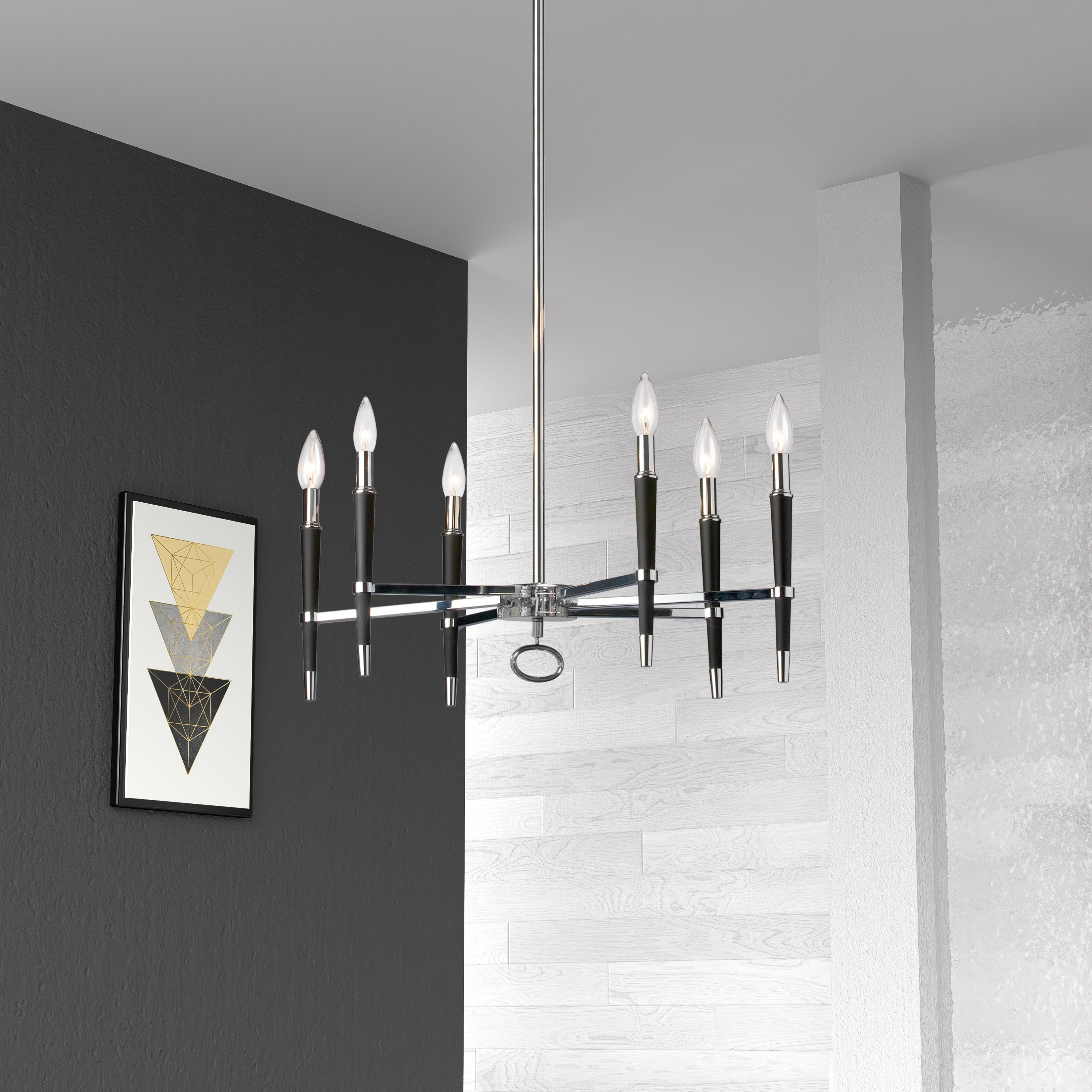 Luminaire suspendu Chrome poli | LANGFORD