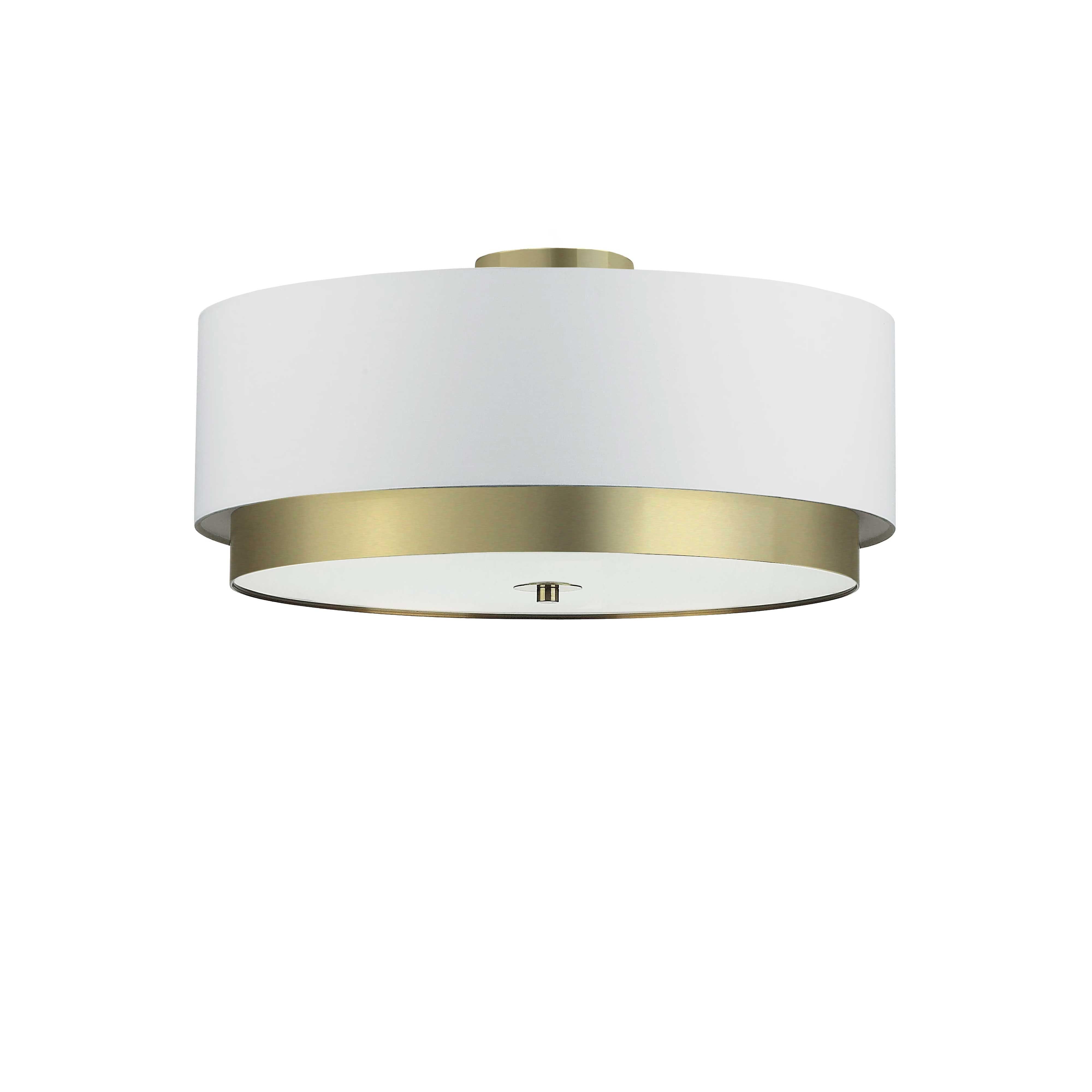 LARKIN Flush mount  White - LAR-203FH-AGB | DAINOLITE
