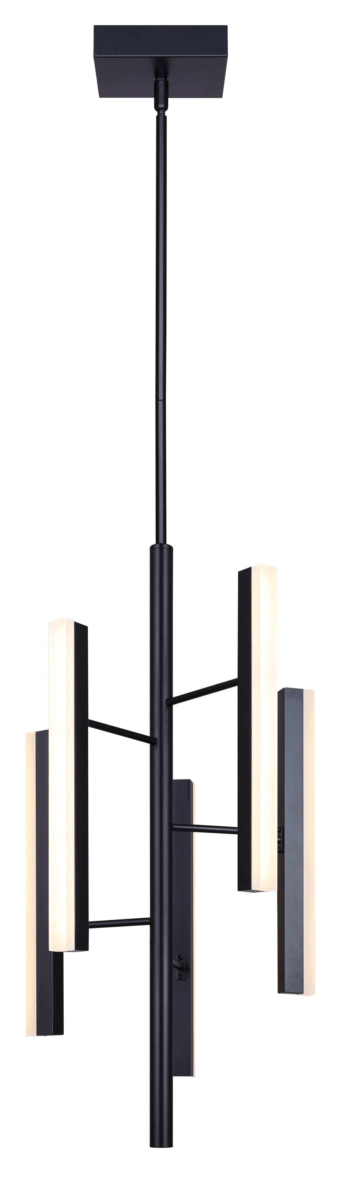 YAVIN Chandelier Noir - LCH282A05BK | CANARM