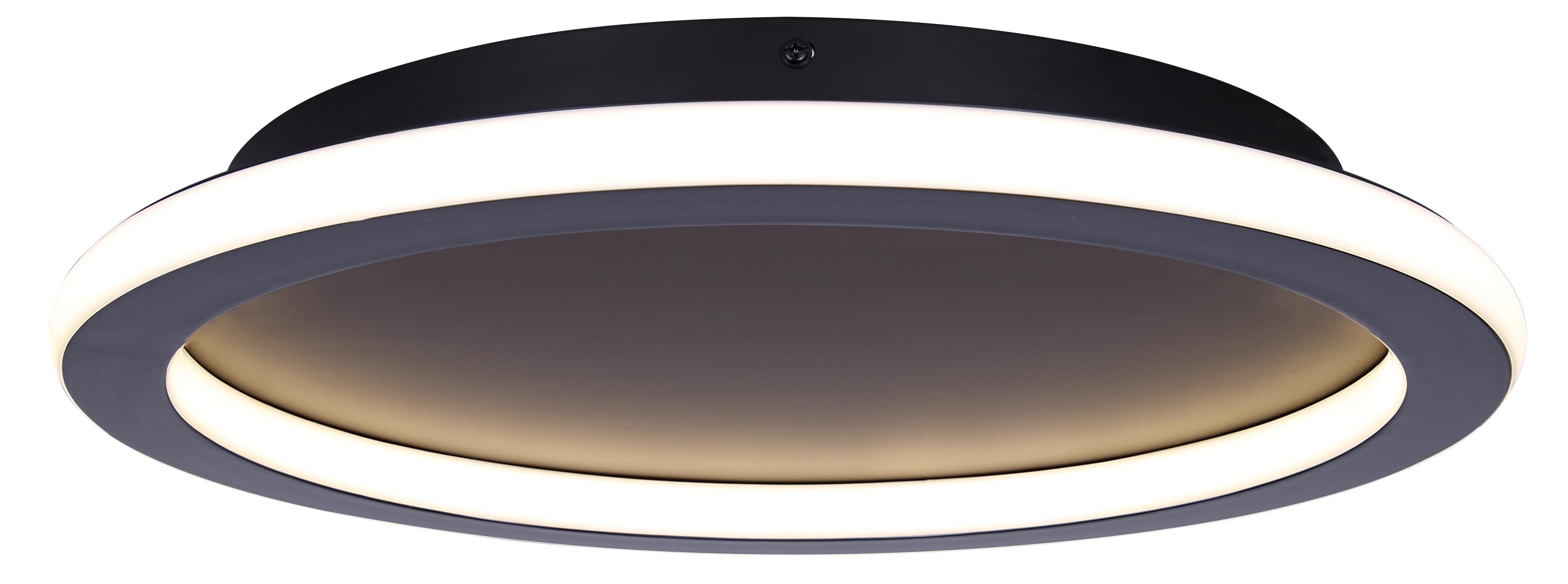 GAVYN Plafonnier Noir - LFM279A16BK | CANARM