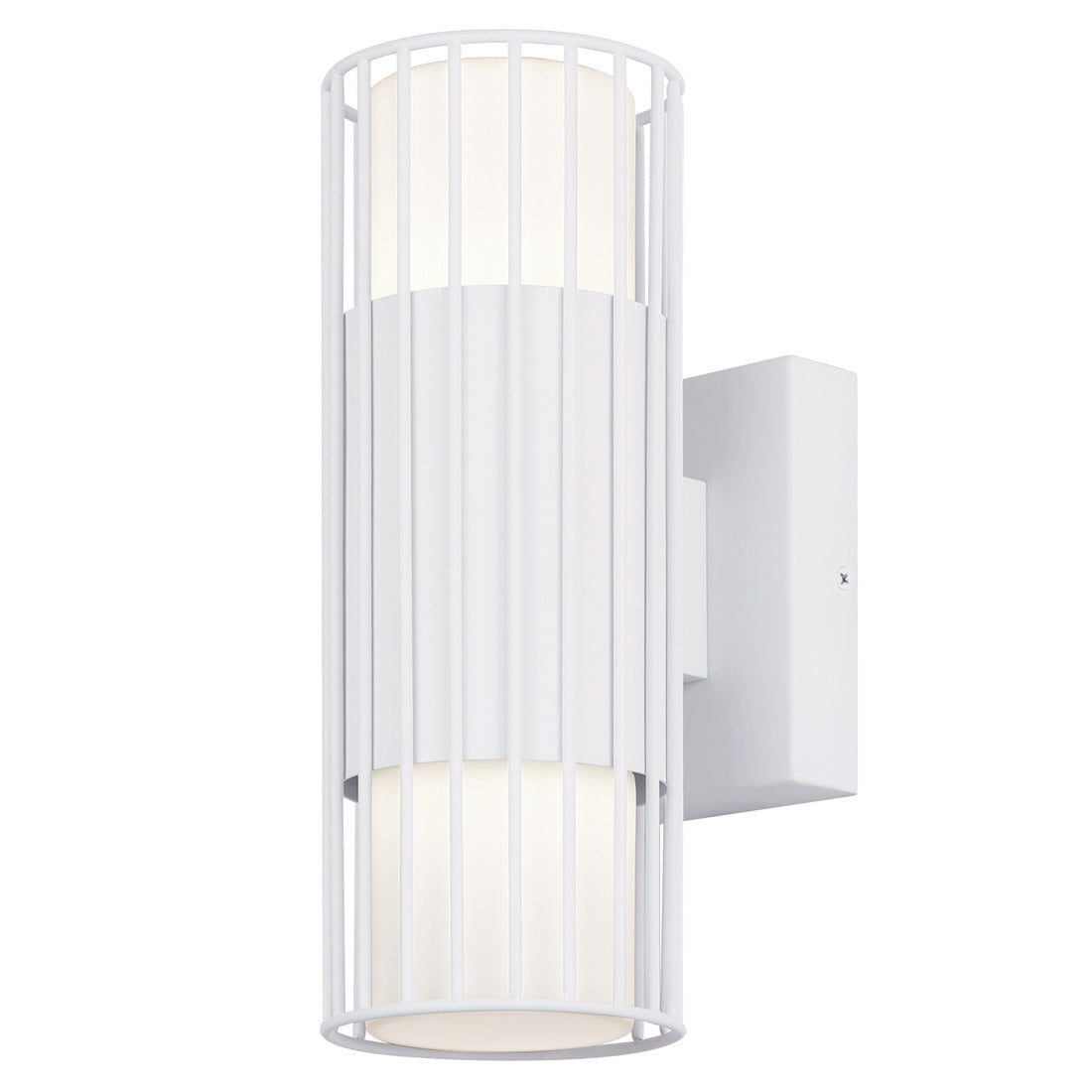 JAVON Murale exterieure Blanc DEL INTÉGRÉ - LOL651WH | CANARM