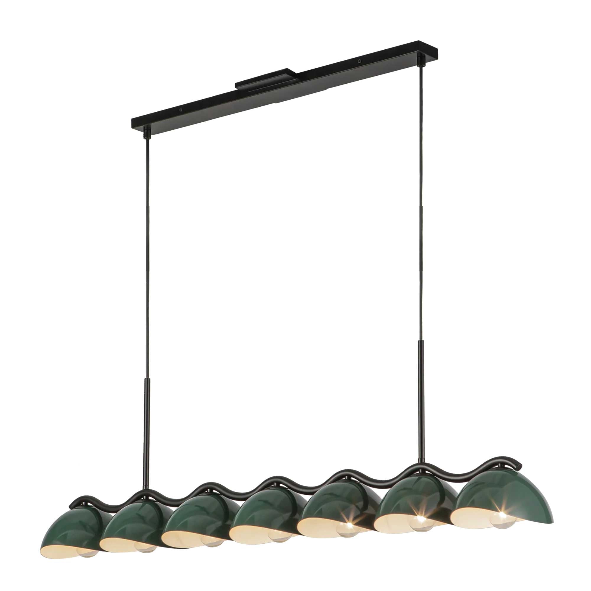 ATLAS Luminaire suspendu Noir - LP57642-BK/PGN | KUZCO