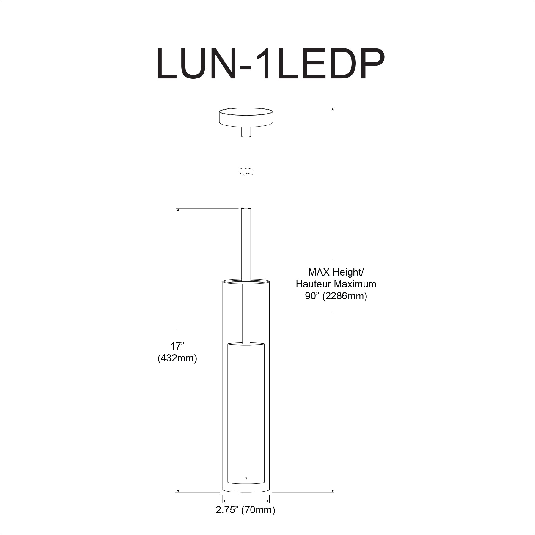 Luminaire suspendu Laiton vieilli | LUNA