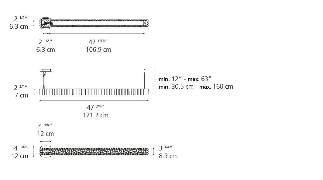 Suspension | Calipso Linear — Calipso Susp Linear 120 Led 3000 K