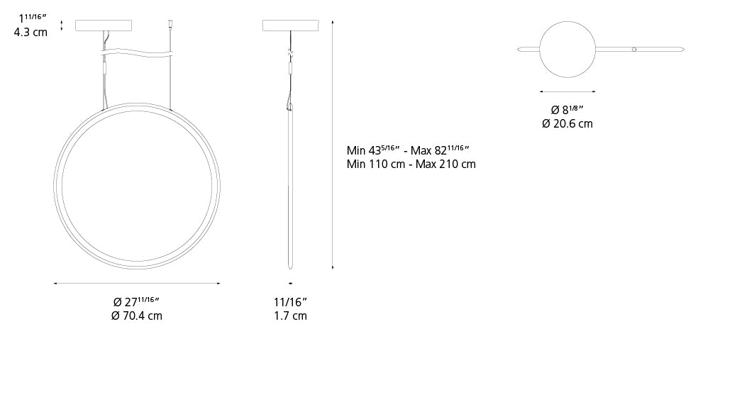 Suspension | Discovery Vertical — Discovery Vert 70 Susp Led 3000 K
