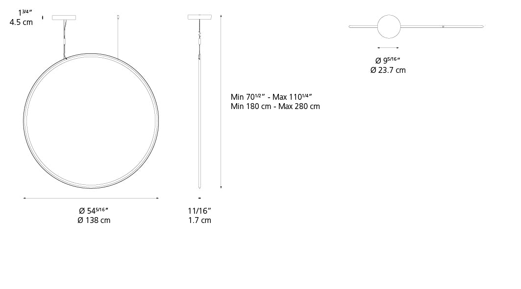 Suspension | Discovery Vertical — Discovery Vert 140 Susp Led 3000 K